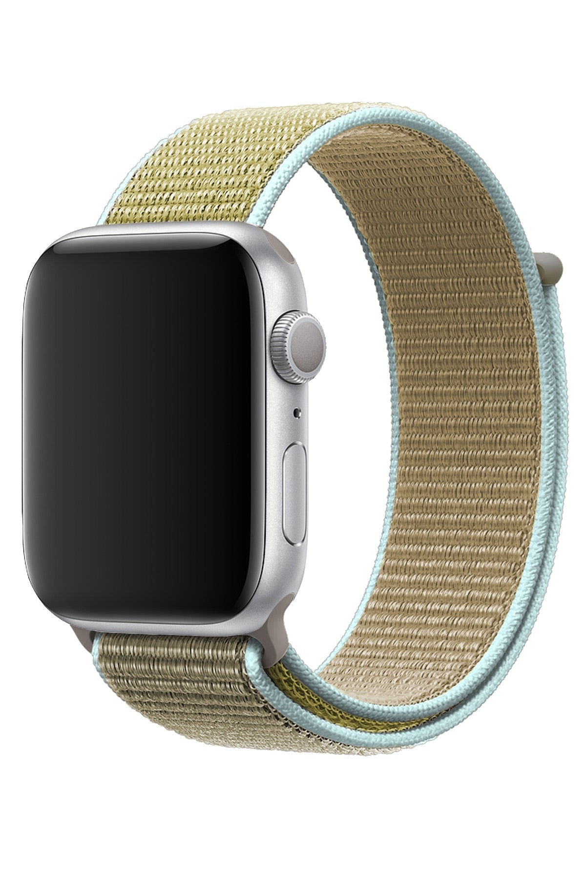 Apple Watch Uyumlu Spor Loop Kordon Yeşil Kahve