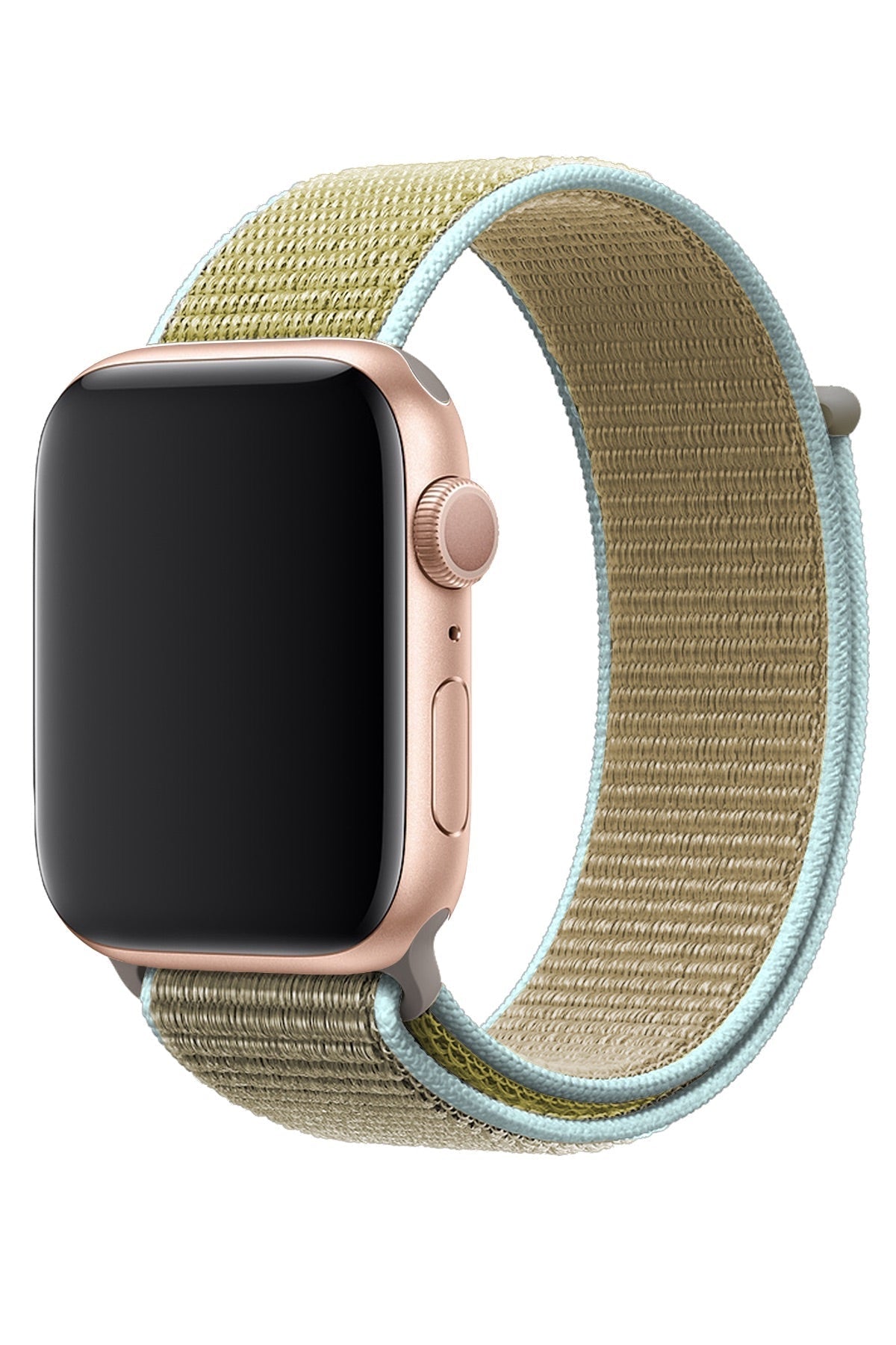 Apple Watch Uyumlu Spor Loop Kordon Yeşil Kahve