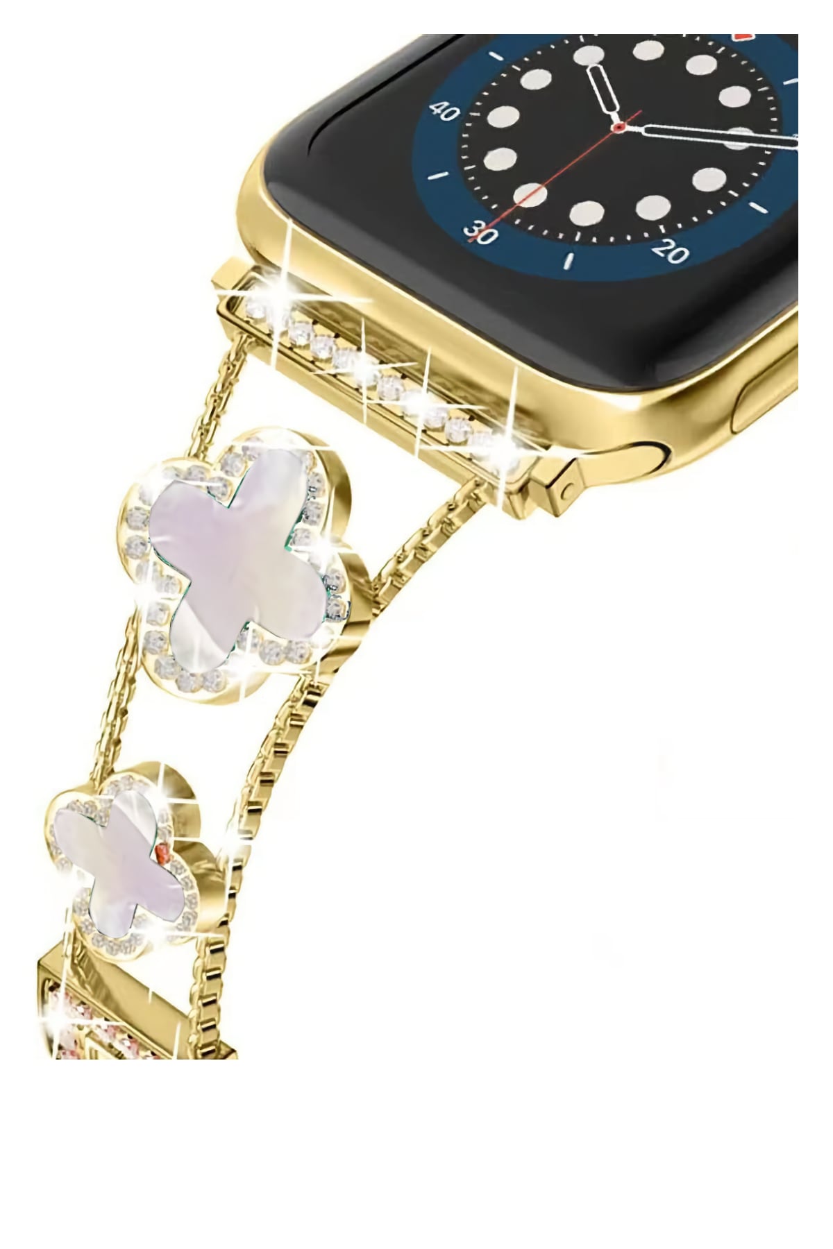 Apple Watch Uyumlu Clovella Metal Kordon Goldessa