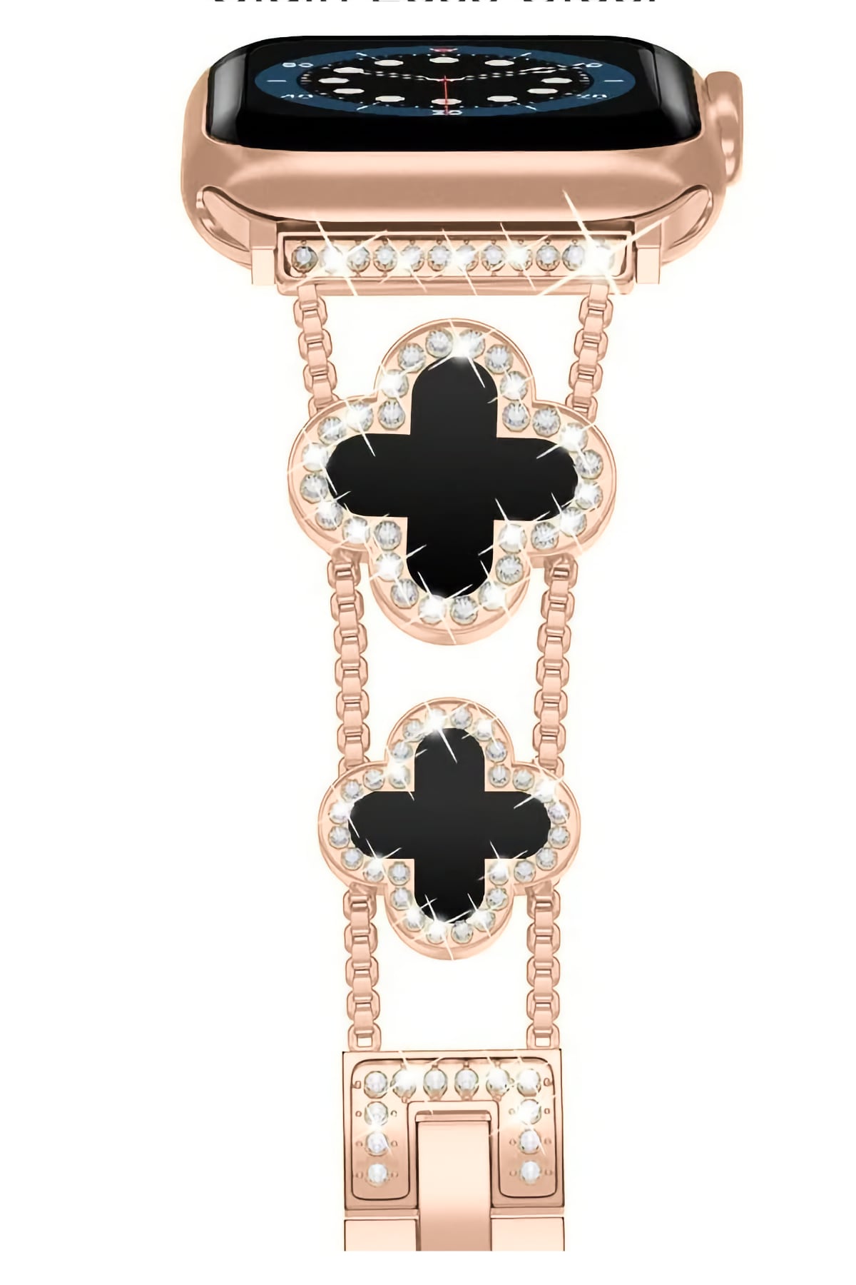 Apple Watch Uyumlu Clovella Metal Kordon Pink Eclipse