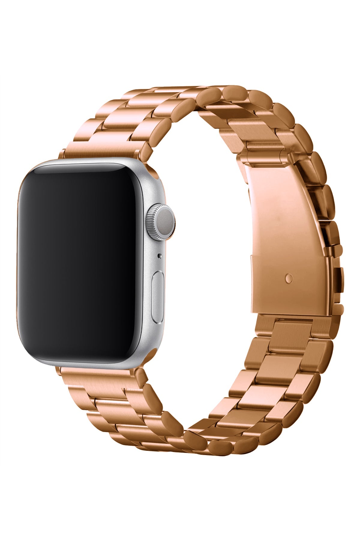 Apple Watch Uyumlu Üç Bakla Çelik Loop Kordon Rose Gold