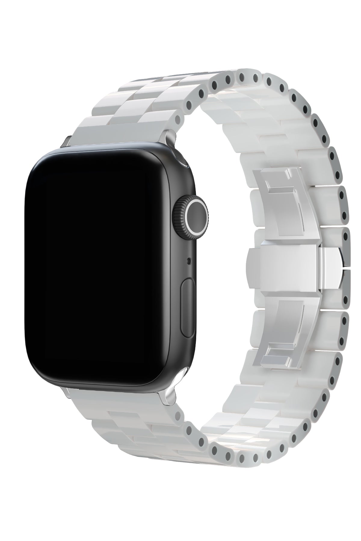 Apple Watch Uyumlu Üç Bakla Seramik Loop Kordon Beyaz