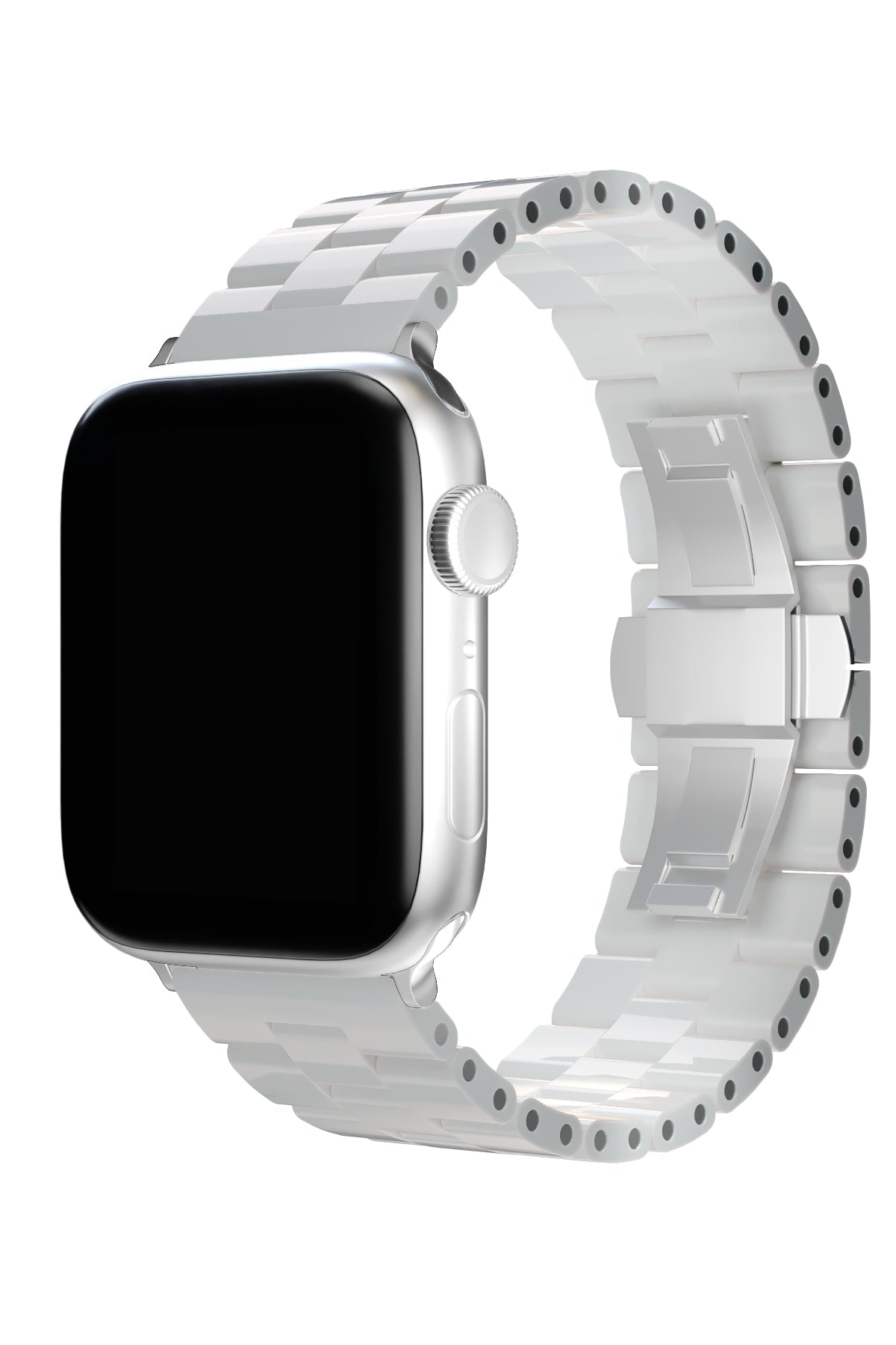 Apple Watch Uyumlu Üç Bakla Seramik Loop Kordon Beyaz