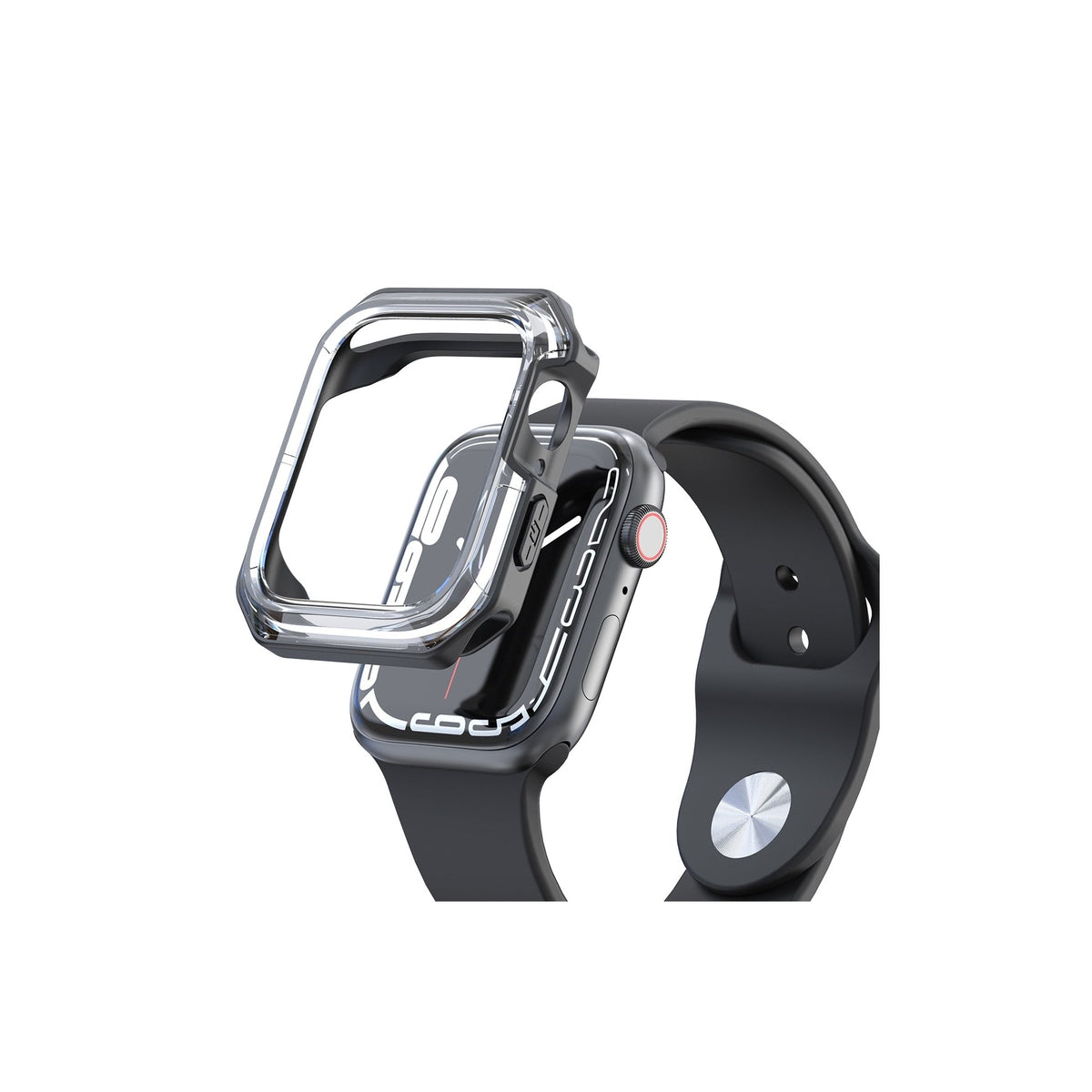 Apple Watch Uyumlu Armor Kasa Koruyucu Soft Black