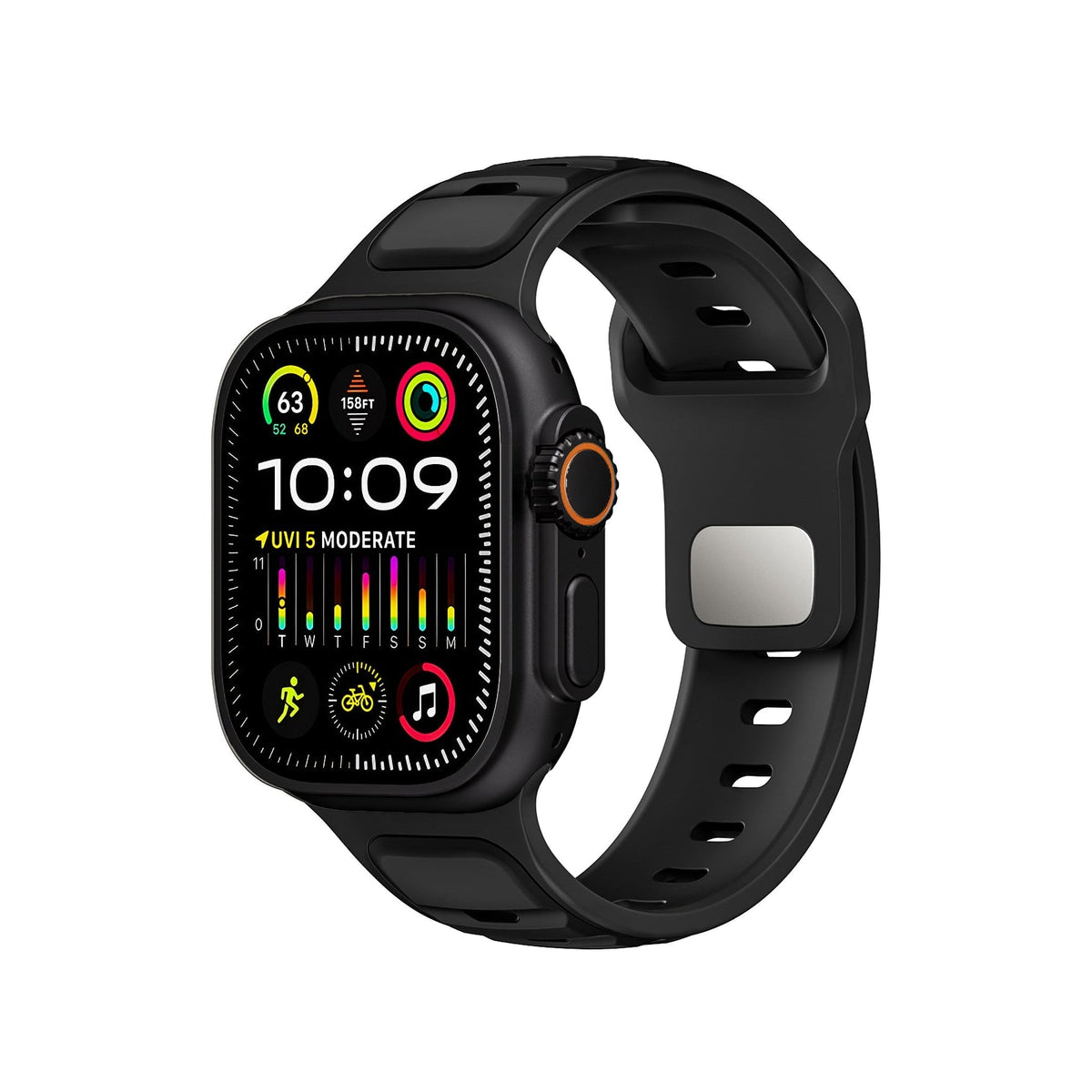Apple Watch Ultra Uyumlu Dualflex Kordon Nightcore