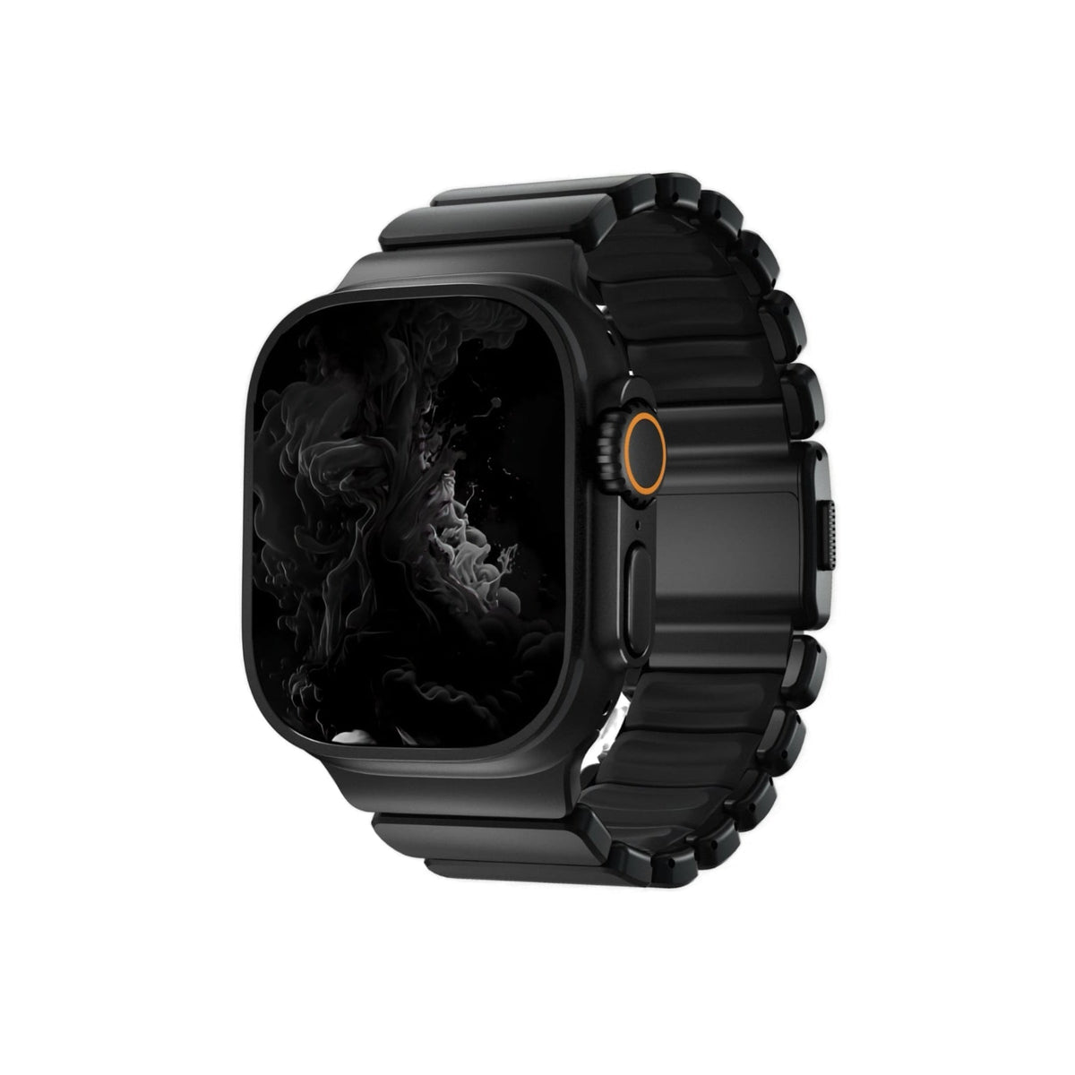 Titaflex Apple Watch Ultra Uyumlu Titanyum Kordon Obsid