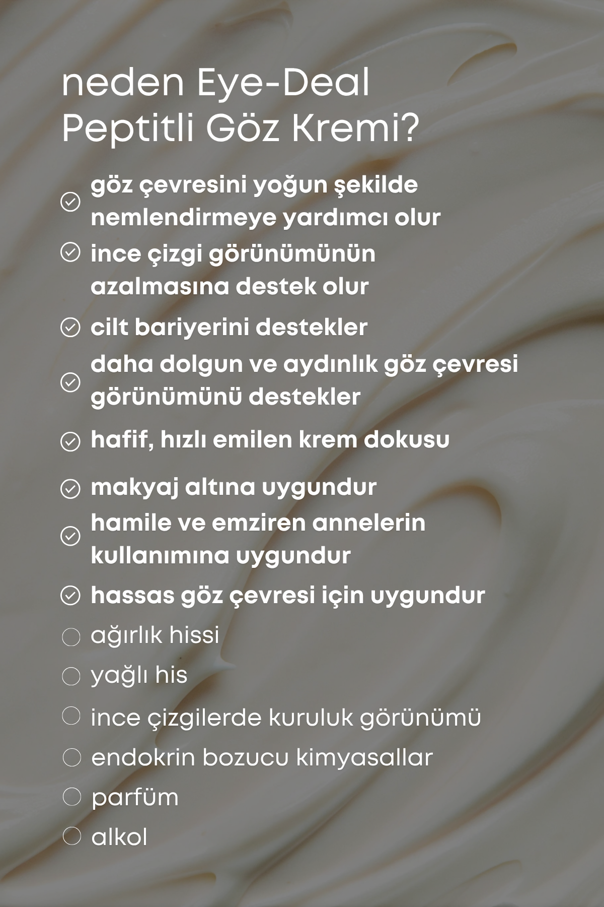 EYE-DEAL PEPTİTLİ GÖZ KREMİ