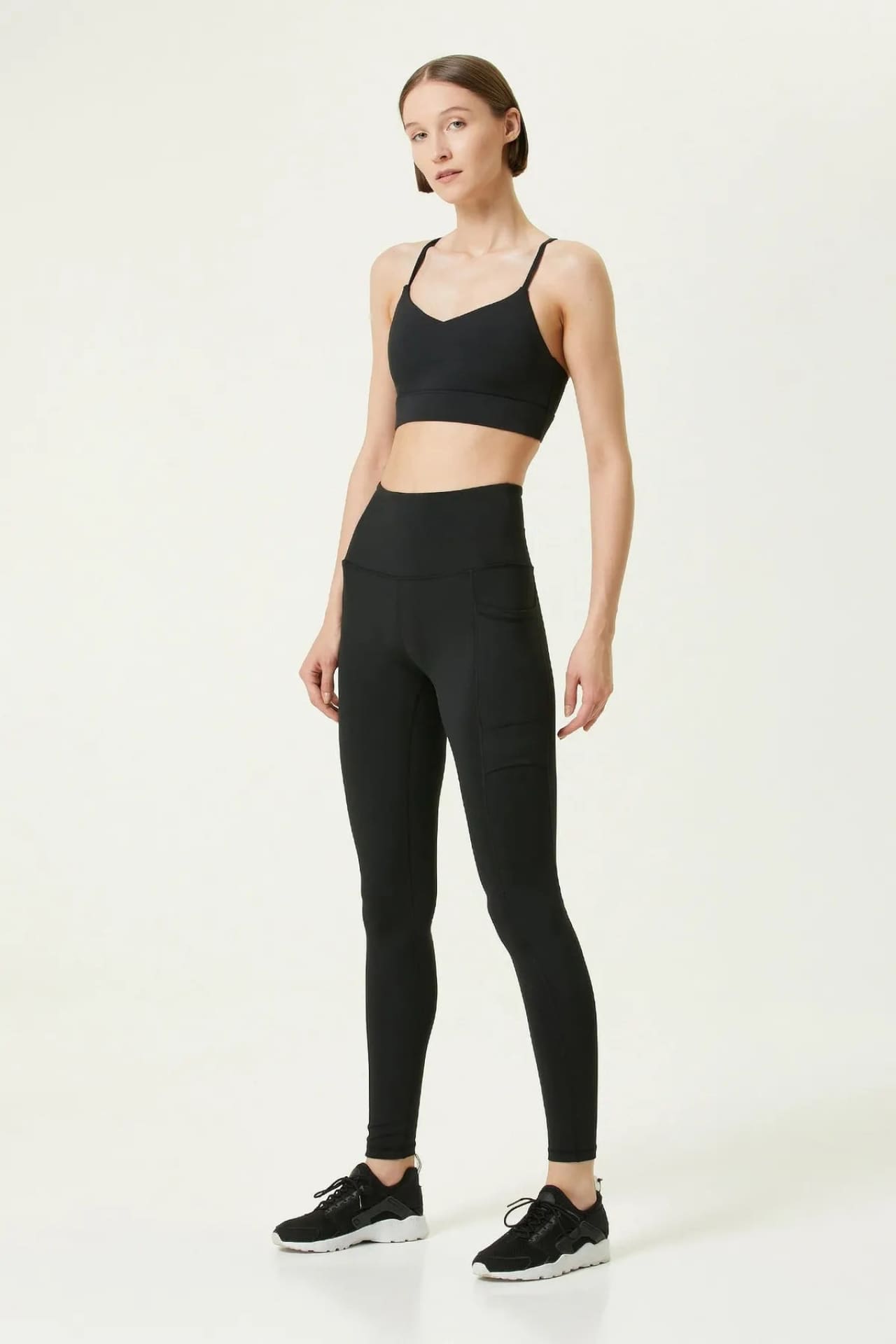 Birdiejay-Birdiesculpt Cargo Leggings Mat Si̇yah Cepli̇ Yoga Ve Spor Tayti-Tayt-1-Milagron.com