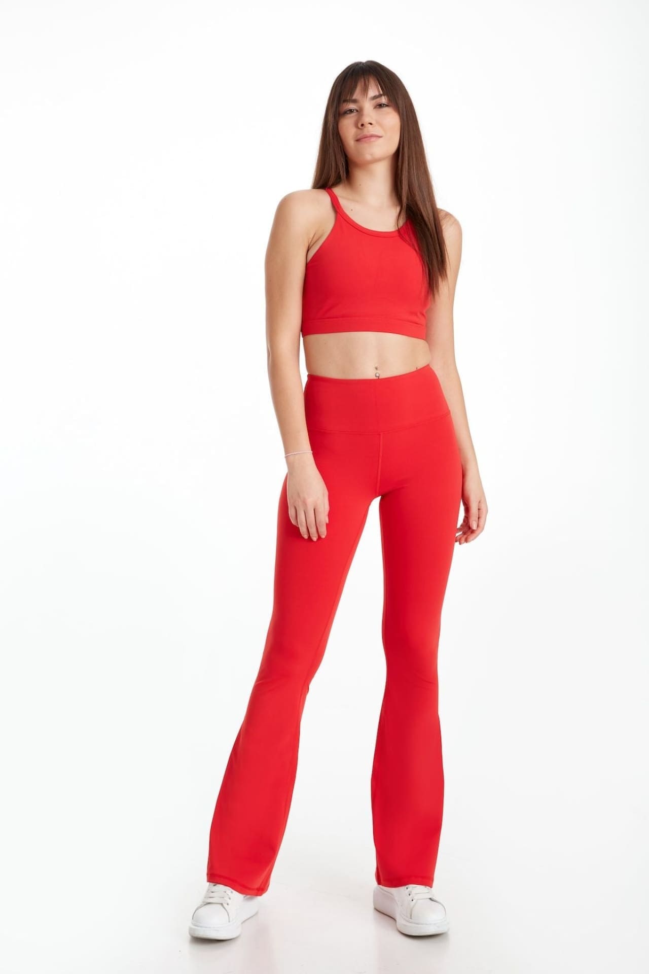 Birdiejay-Birdiesculpt Yoga Pants For Life Kırmızı İspanyol Paça Yoga Ve Spor Taytı-Spor ve Yoga Taytları-4-Milagron.com