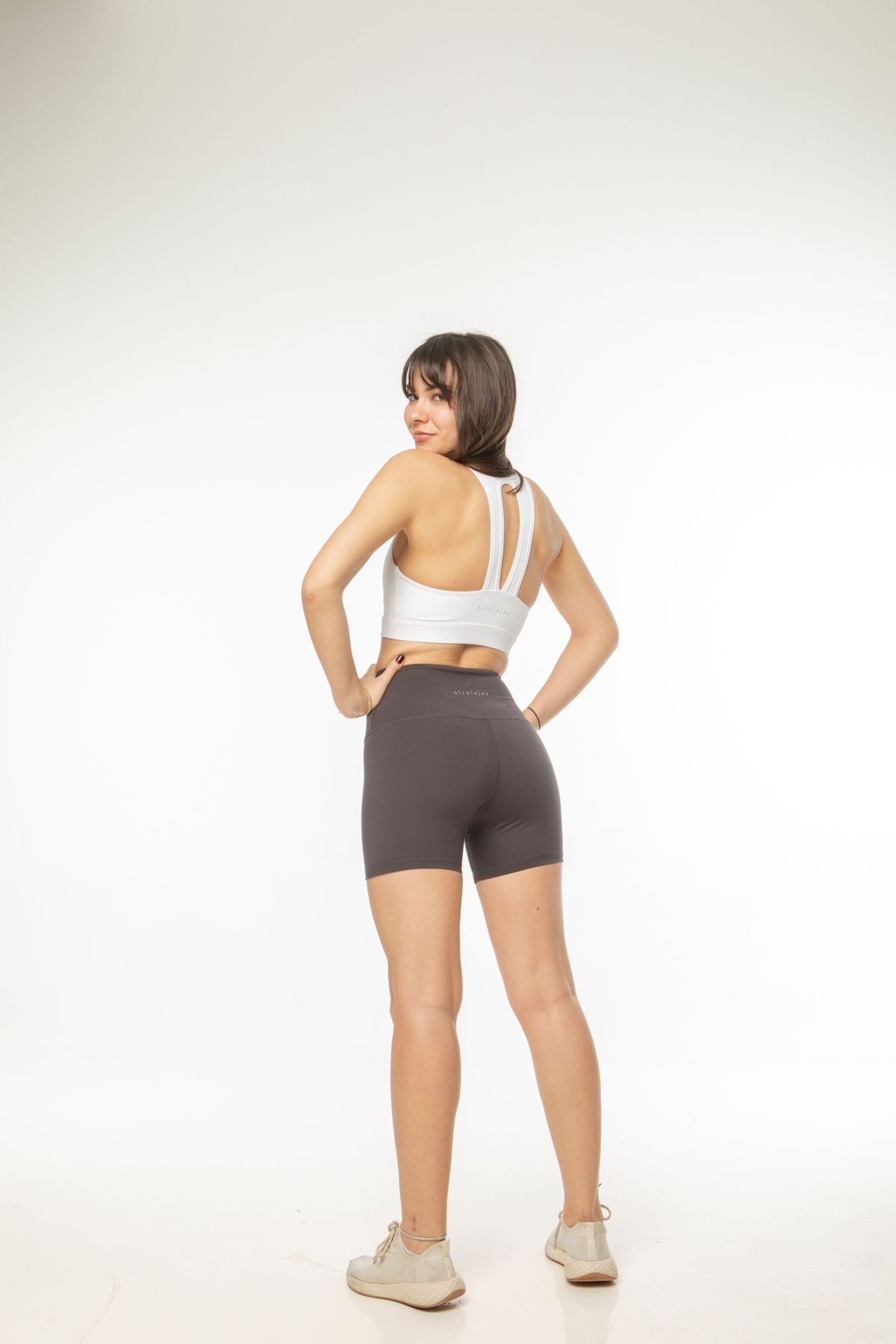 Birdiejay-Birdieshine Oh So Summer Hot Shorts Antrasi̇t Kisa Bi̇si̇kletçi̇ Şortu-Şort-4-Milagron.com