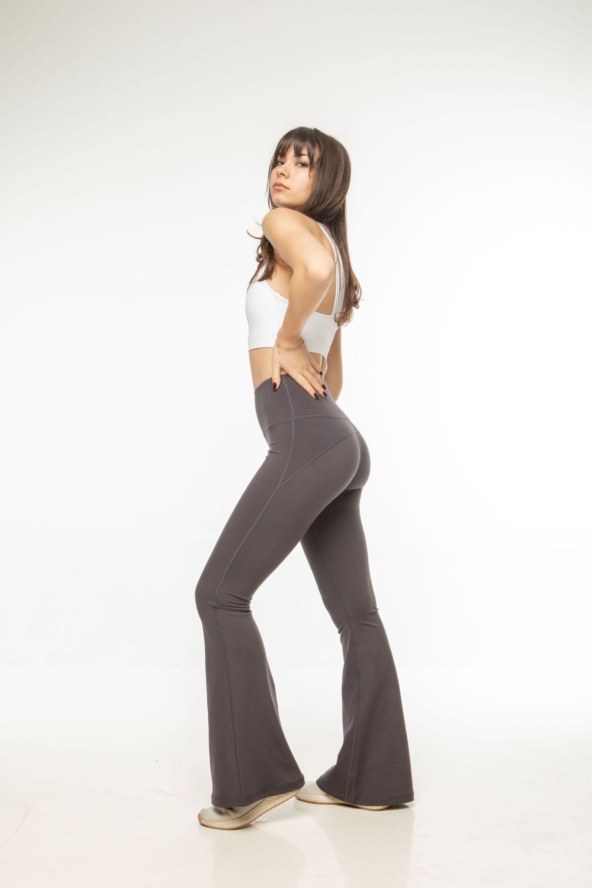 Birdiejay-Birdieshine Yoga Pants For Life Antrasi̇t İspanyol Paça Yoga Ve Spor Tayti-Tayt-2-Milagron.com