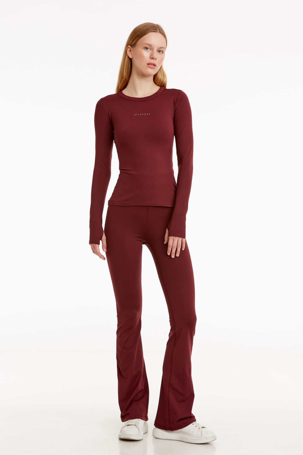 Birdiejay-Birdiesmooth Made For Walking Bootcut Leggings Bordo Bootcut Yoga Ve Spor Taytı-Spor ve Yoga Taytları-1-Milagron.com