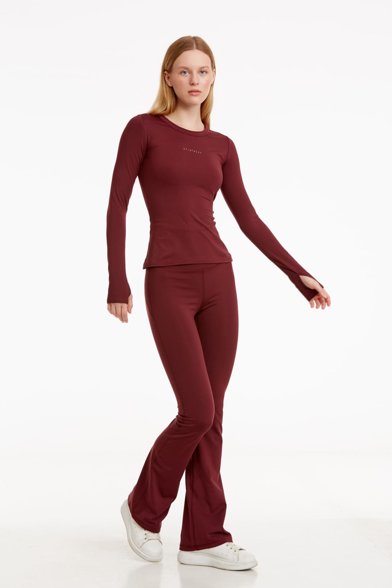 Birdiejay-Birdiesmooth Made For Walking Bootcut Leggings Bordo Bootcut Yoga Ve Spor Taytı-Spor ve Yoga Taytları-2-Milagron.com