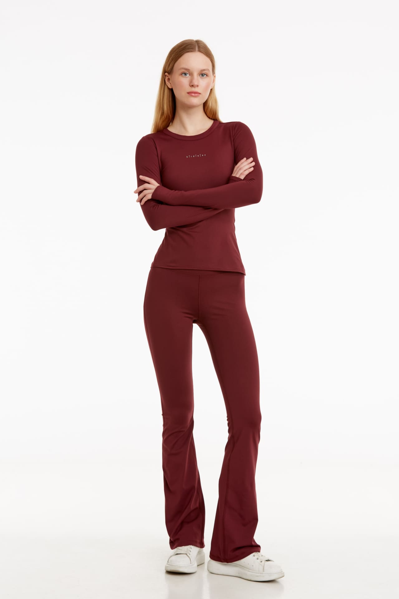 Birdiejay-Birdiesmooth Made For Walking Bootcut Leggings Bordo Bootcut Yoga Ve Spor Taytı-Spor ve Yoga Taytları-5-Milagron.com