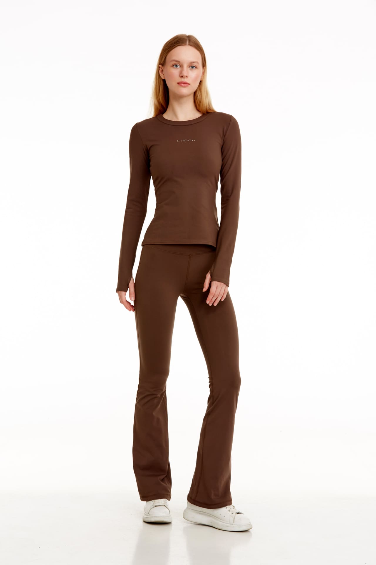 Birdiejay-Birdiesmooth Made For Walking Bootcut Leggings Koyu Kahve Bootcut Yoga Ve Spor Taytı-Spor ve Yoga Taytları-6-Milagron.com