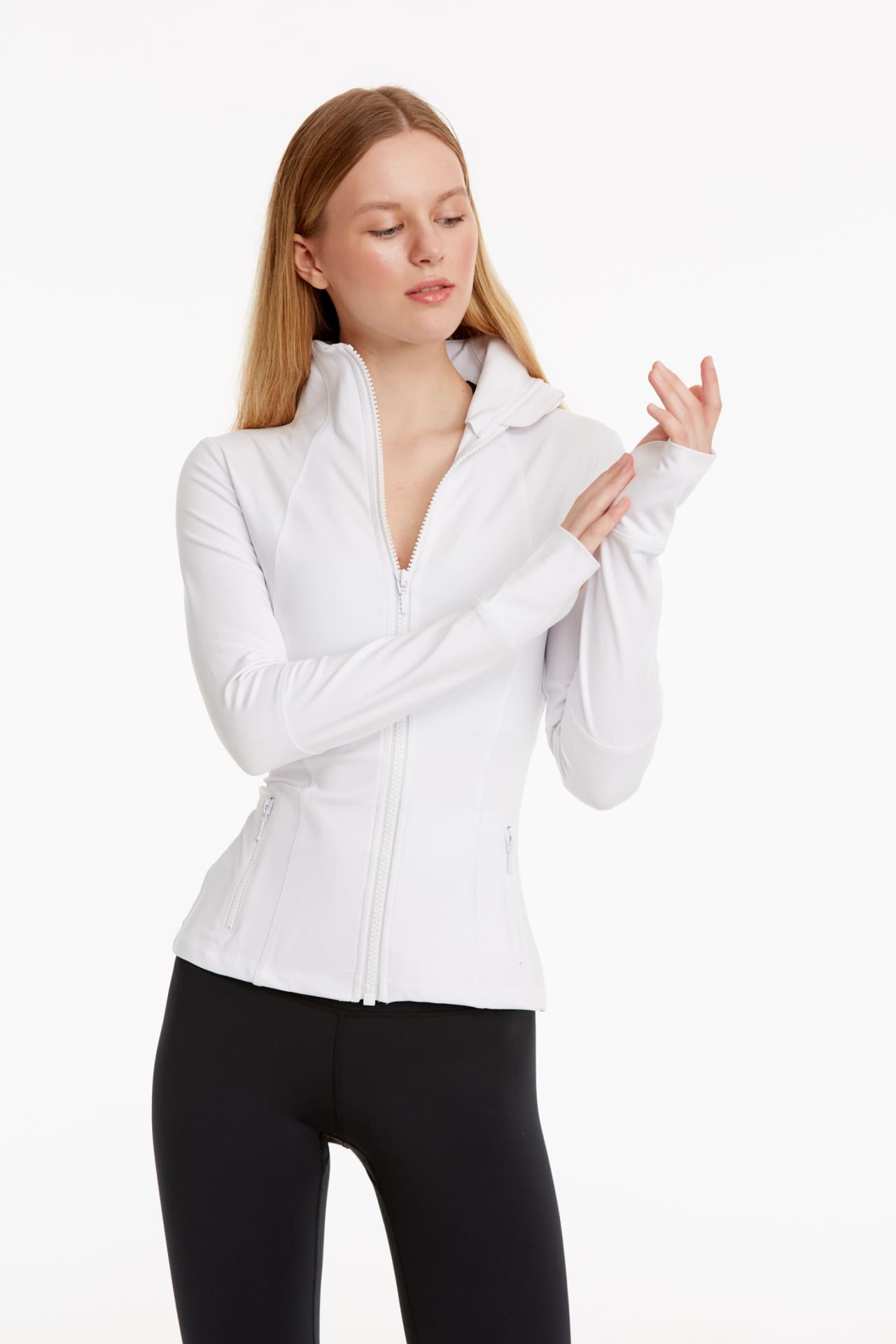 Birdiejay-Birdiesmooth Main Character Pilates Jacket Beyaz Pi̇lates Ceketi̇-Ceket-3-Milagron.com