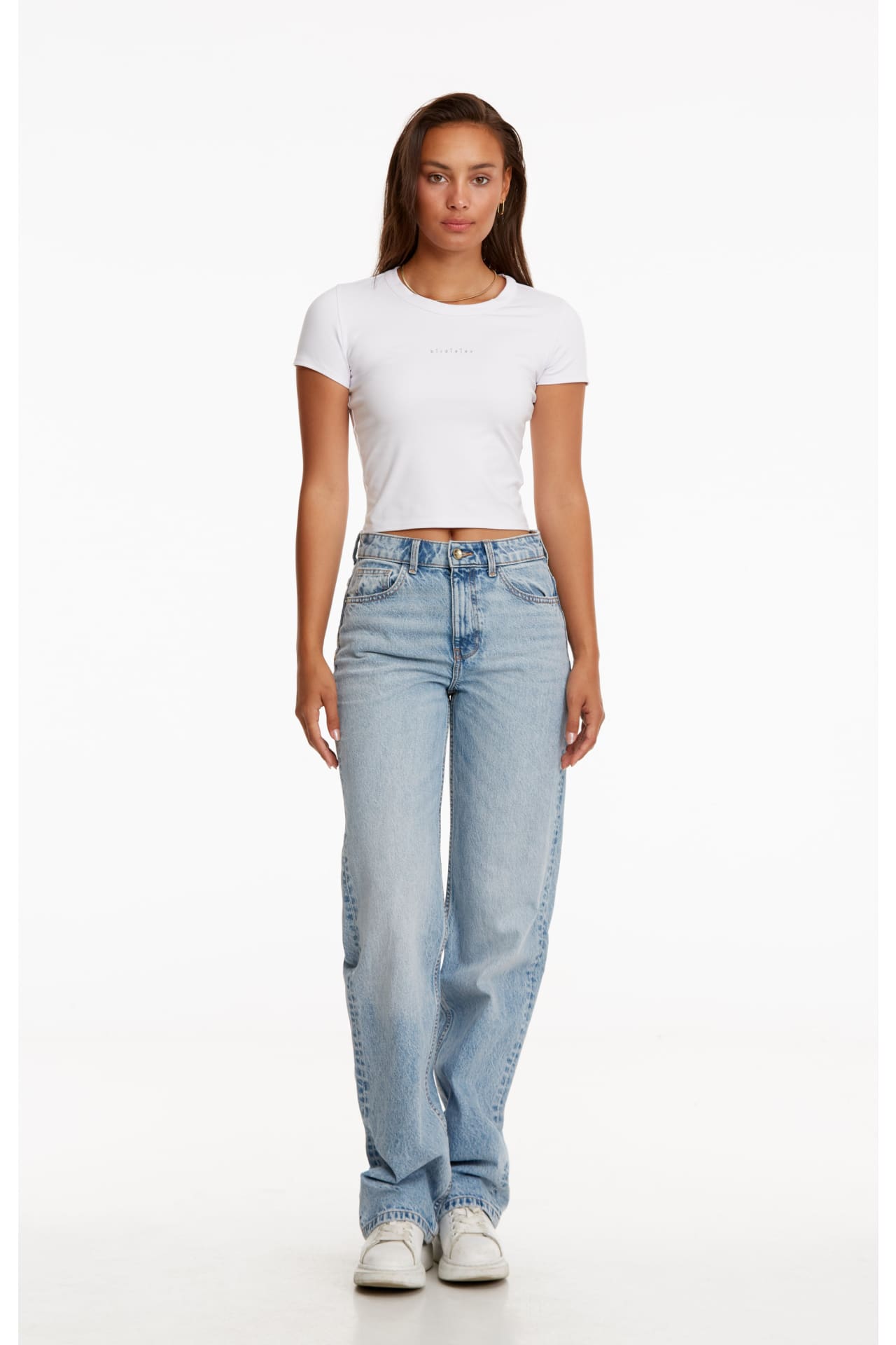 Birdiejay-Birdiesmooth Your New Go To Baby Tee Beyaz Kisa Kollu T Shirt-T-Shirts-9-Milagron.com