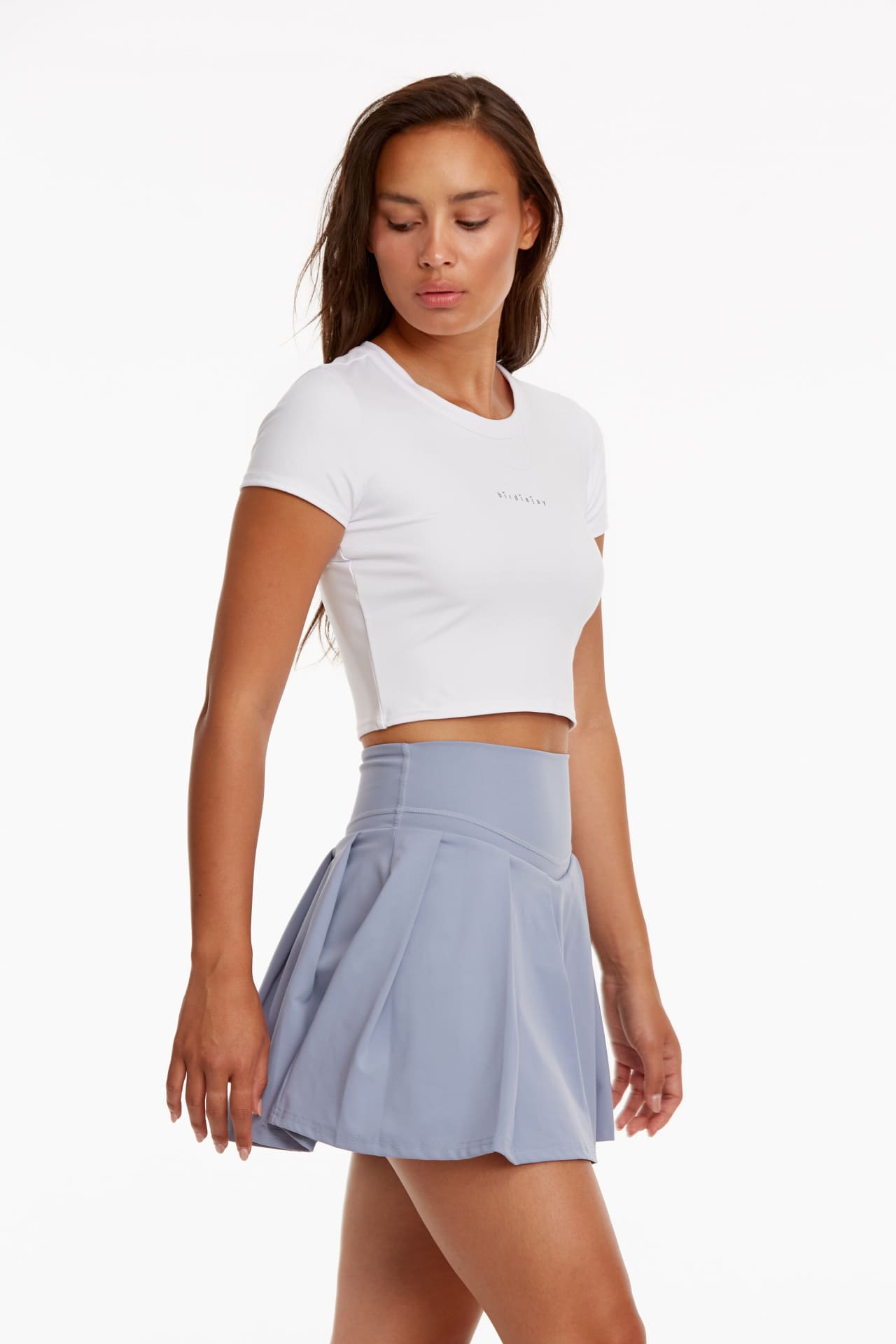 Birdiejay-Birdiesmooth Your New Go To Cropped Baby Tee Beyaz Kısa Kollu Crop T Shirt-T-Shirts-3-Milagron.com