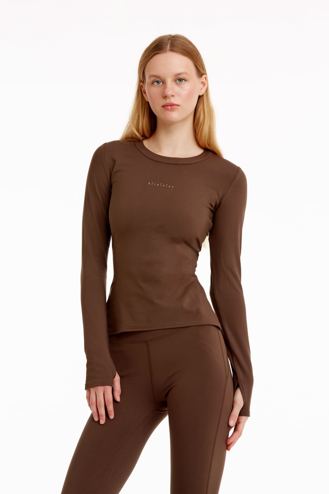 Birdiejay-Birdiesmooth Your New Go To Koyu Kahve Uzun Kollu T Shirt-T-Shirts-1-Milagron.com