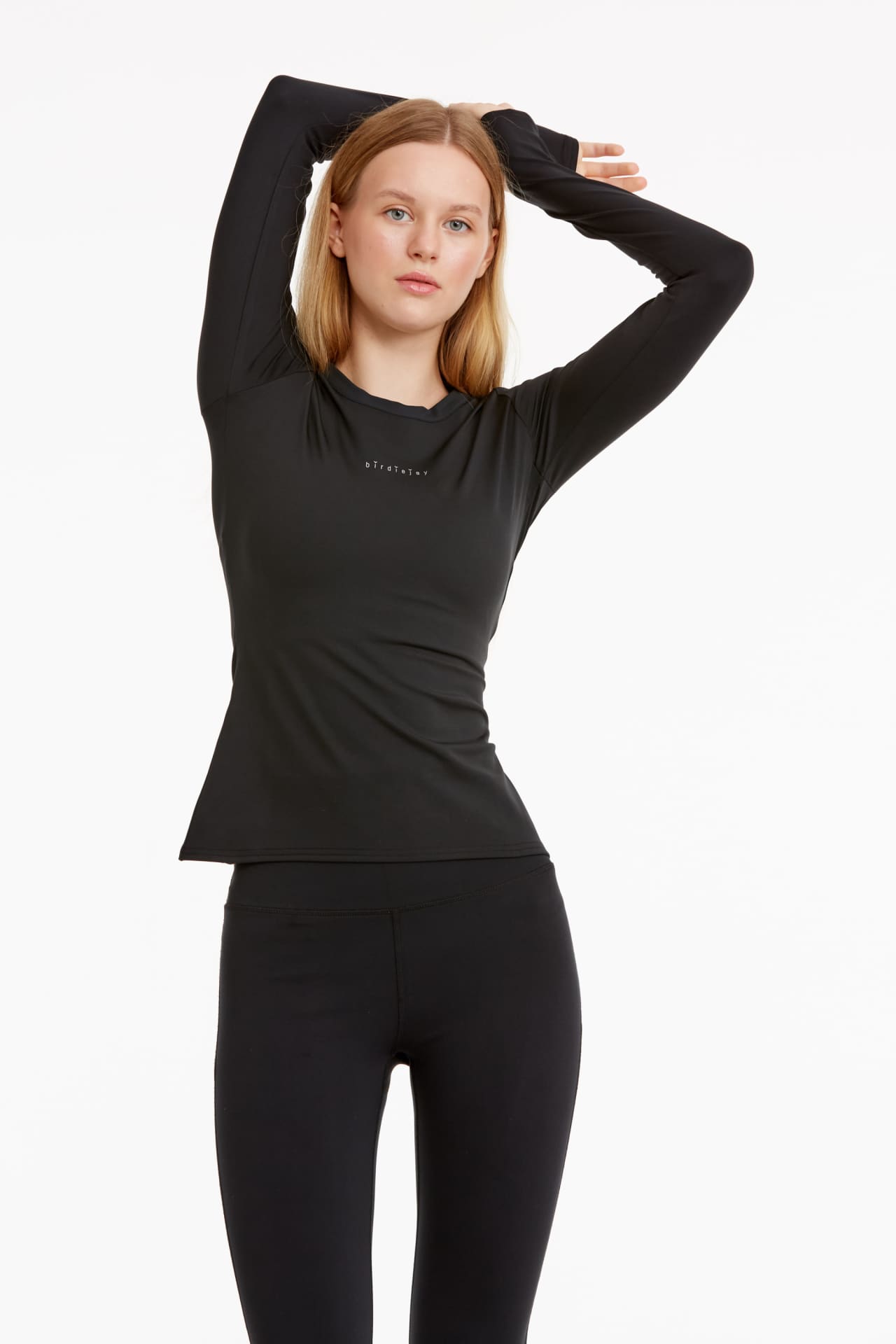 Birdiejay-Birdiesmooth Your New Go To Si̇yah Uzun Kollu T Shirt-T-Shirts-4-Milagron.com