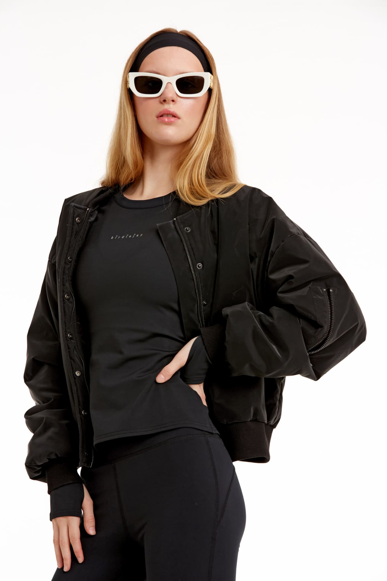 Birdiejay-Birdiesmooth Your New Go To Si̇yah Uzun Kollu T Shirt-T-Shirts-5-Milagron.com