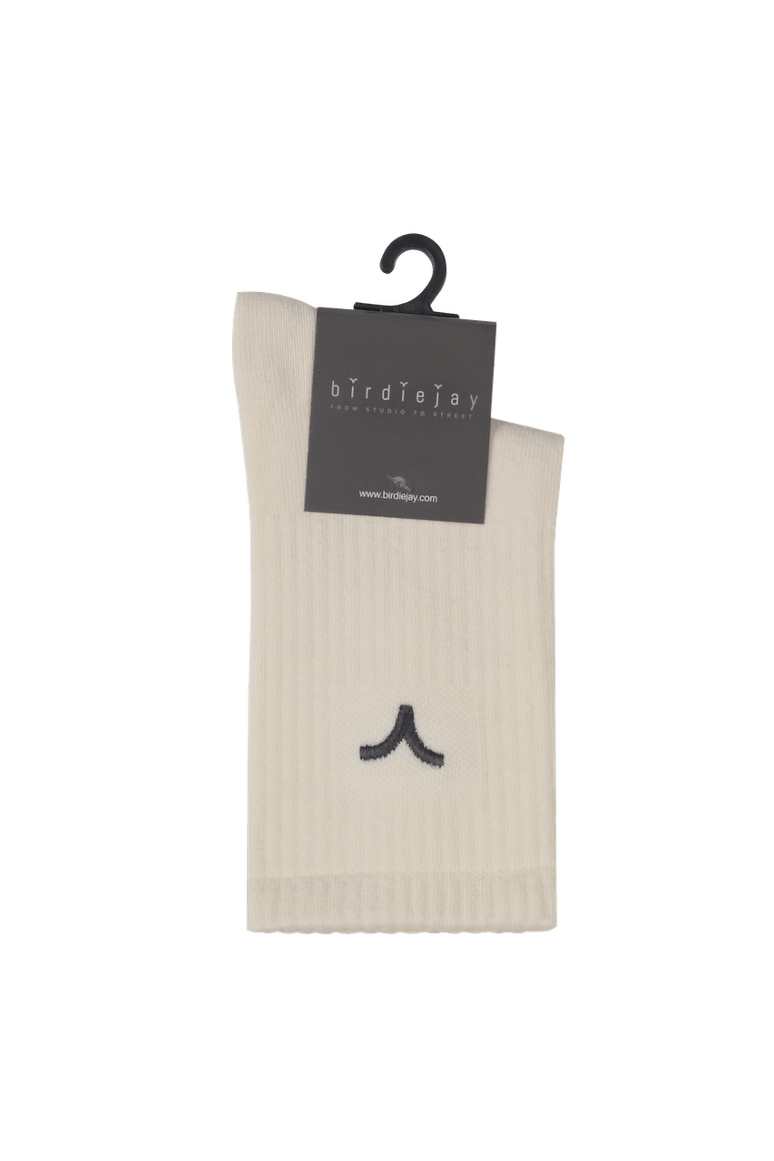 Birdiejay-Essential Socks Krem Spor Çorap Off White-Çorap-2-Milagron.com