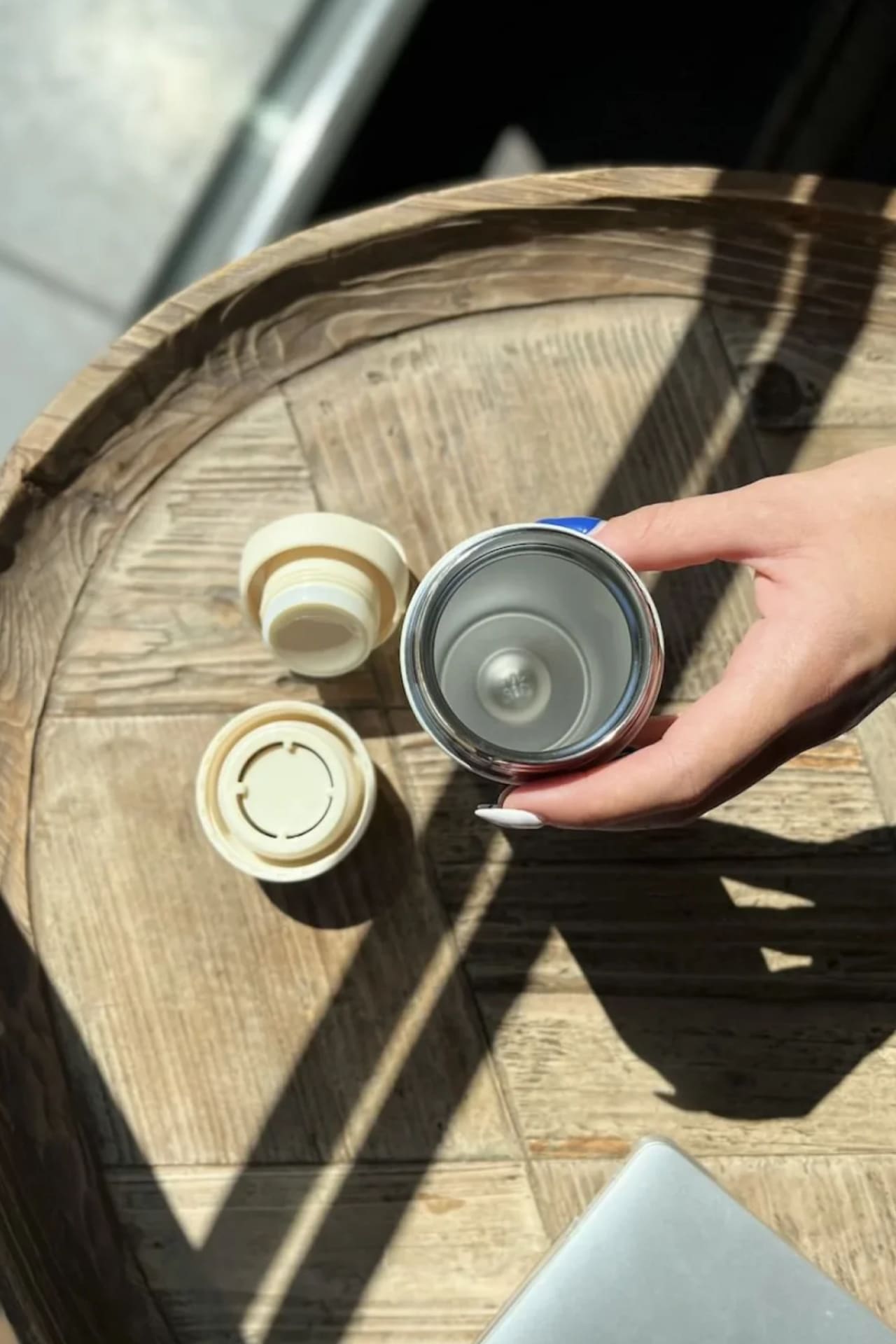 Birdiejay-Fika Thermos Krem Çeli̇k Termos-Termos-7-Milagron.com