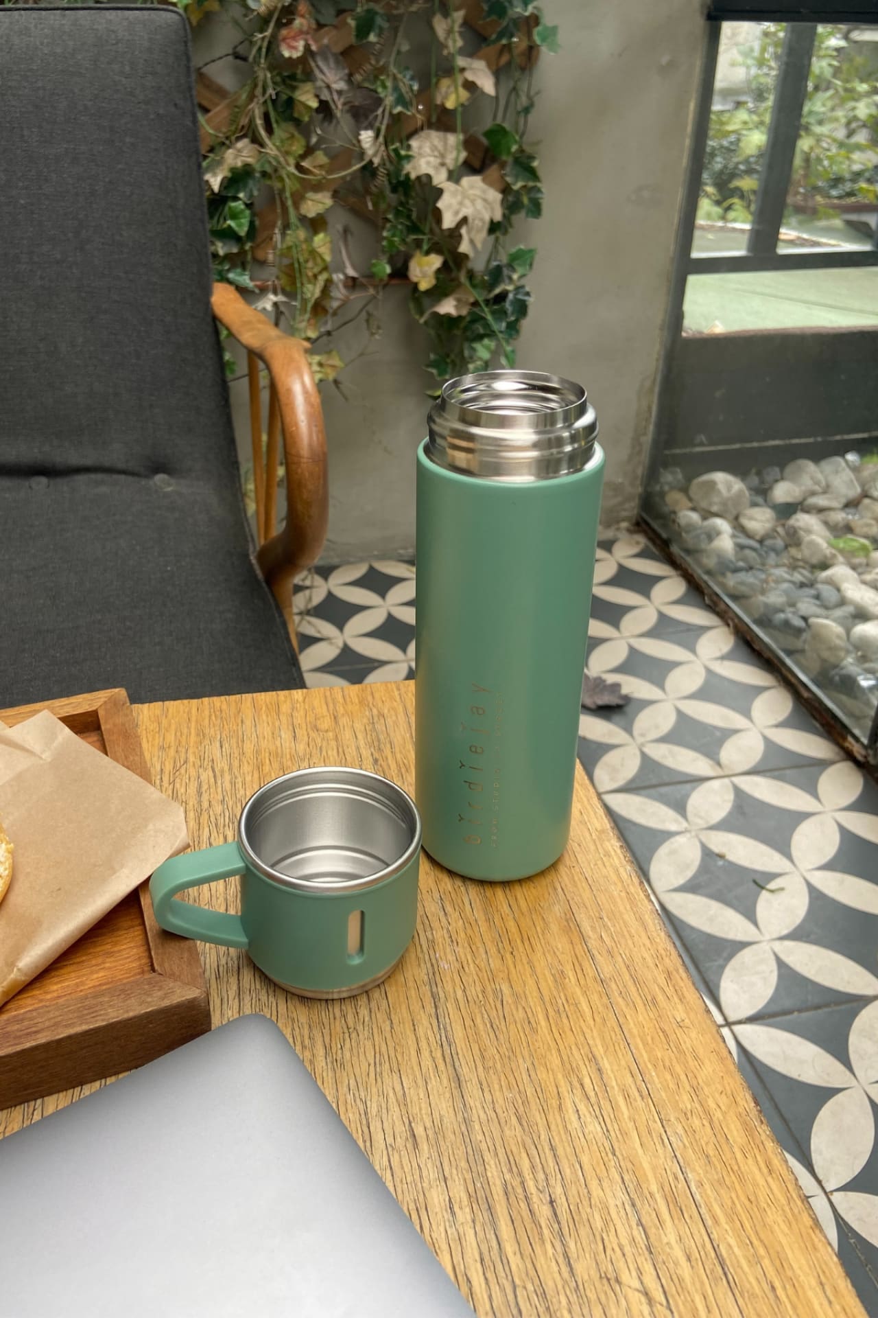 Birdiejay-Mildra Thermos Açık Turkuaz Çeli̇k Bardakli Termos-Termos-8-Milagron.com