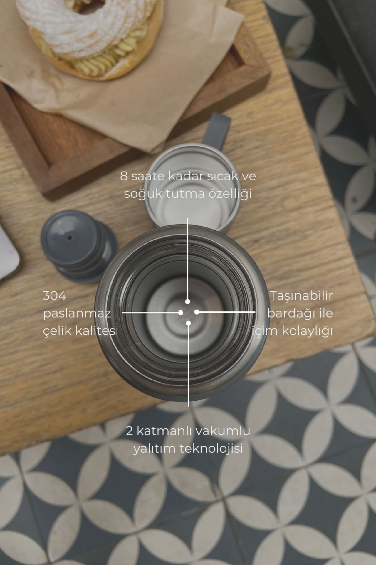 Birdiejay-Mildra Thermos Si̇yah Çeli̇k Bardakli Termos-Termos-4-Milagron.com