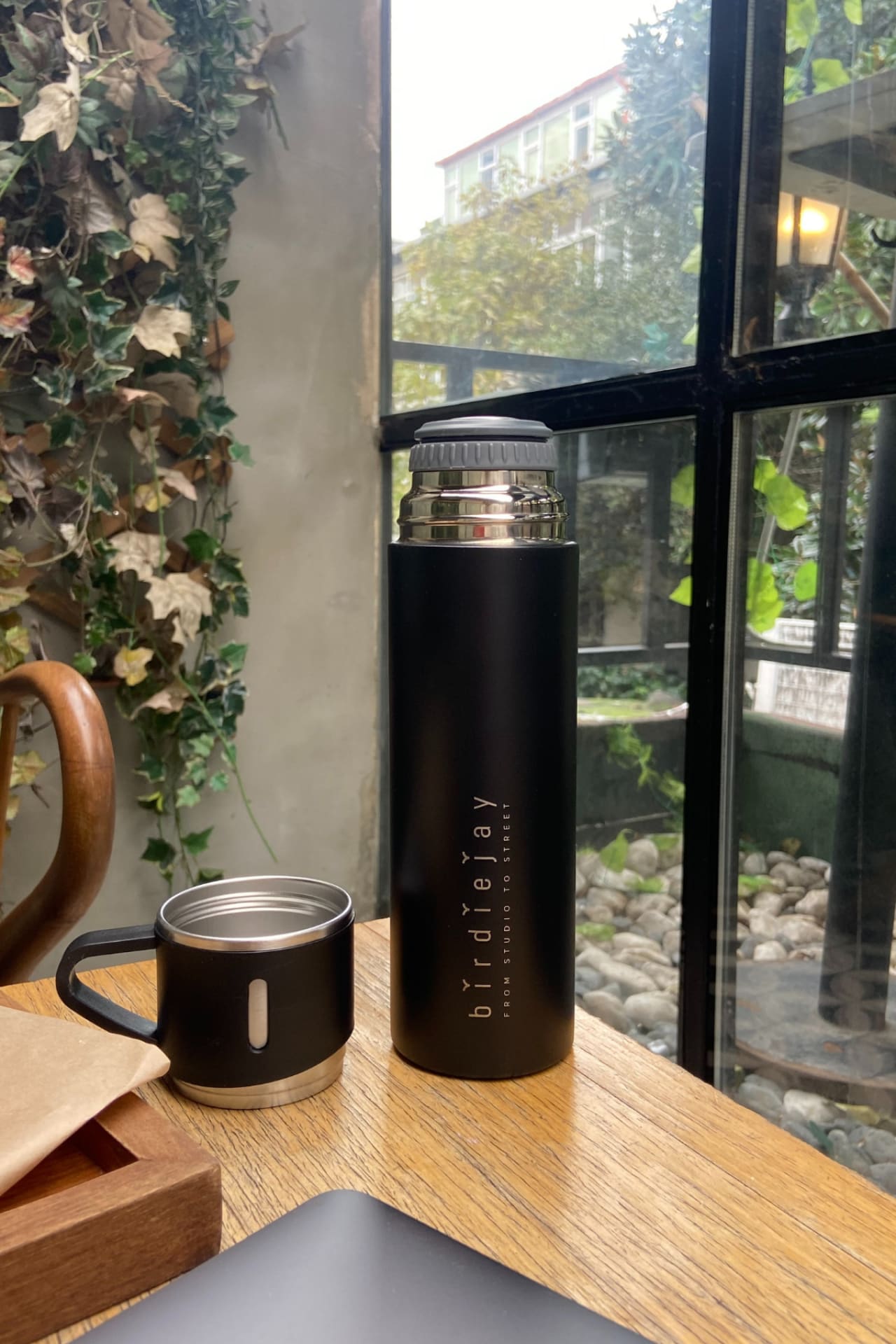Birdiejay-Mildra Thermos Si̇yah Çeli̇k Bardakli Termos-Termos-5-Milagron.com