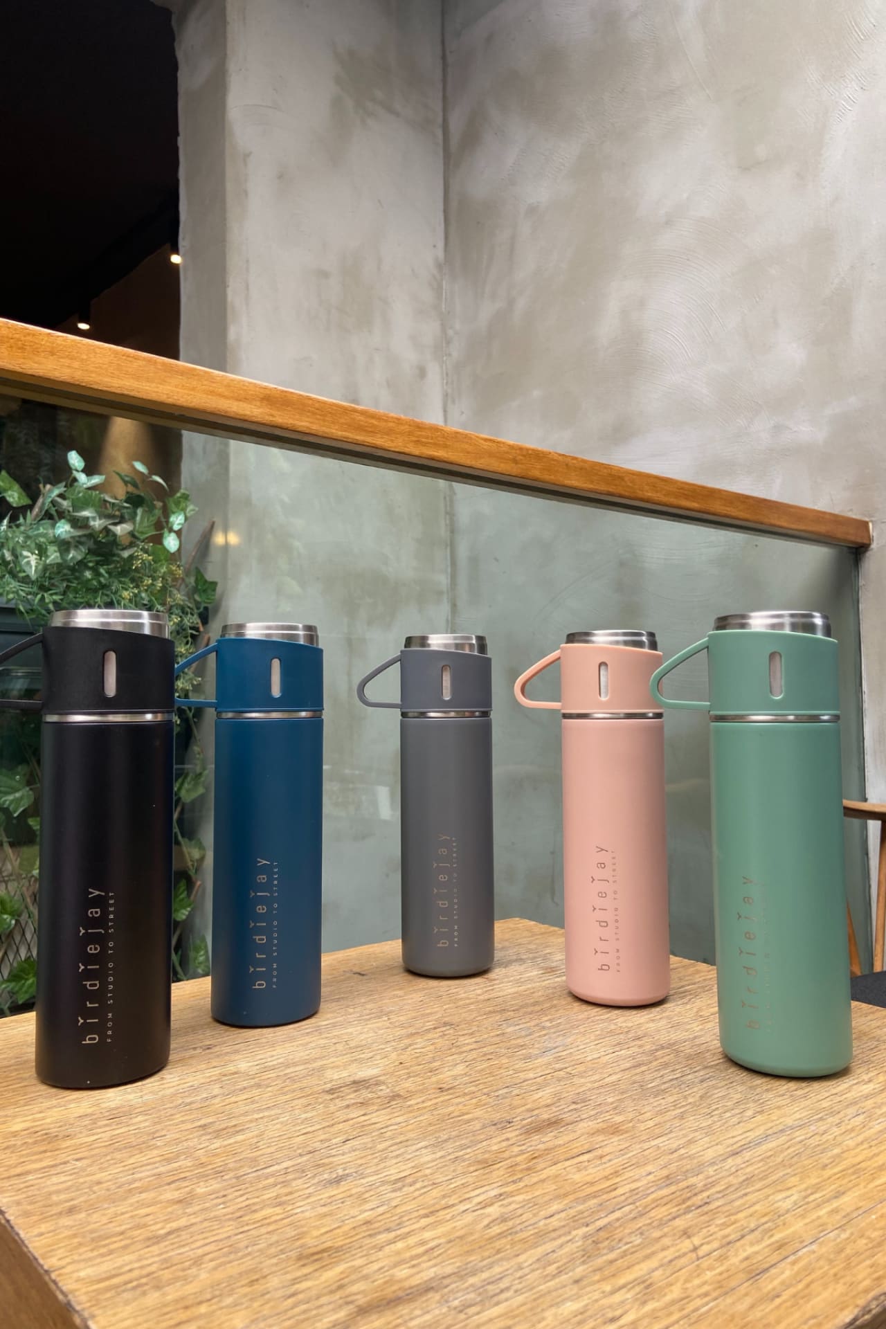 Birdiejay-Mildra Thermos Toz Pembe Çeli̇k Bardakli Termos-Termos-6-Milagron.com