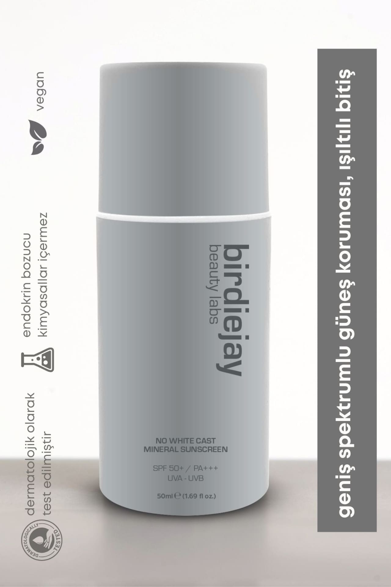 Birdiejay-No White Cast Mineral Sunscreen Mi̇neral Güneş Kremi̇-Güneş Kremi-1-Milagron.com