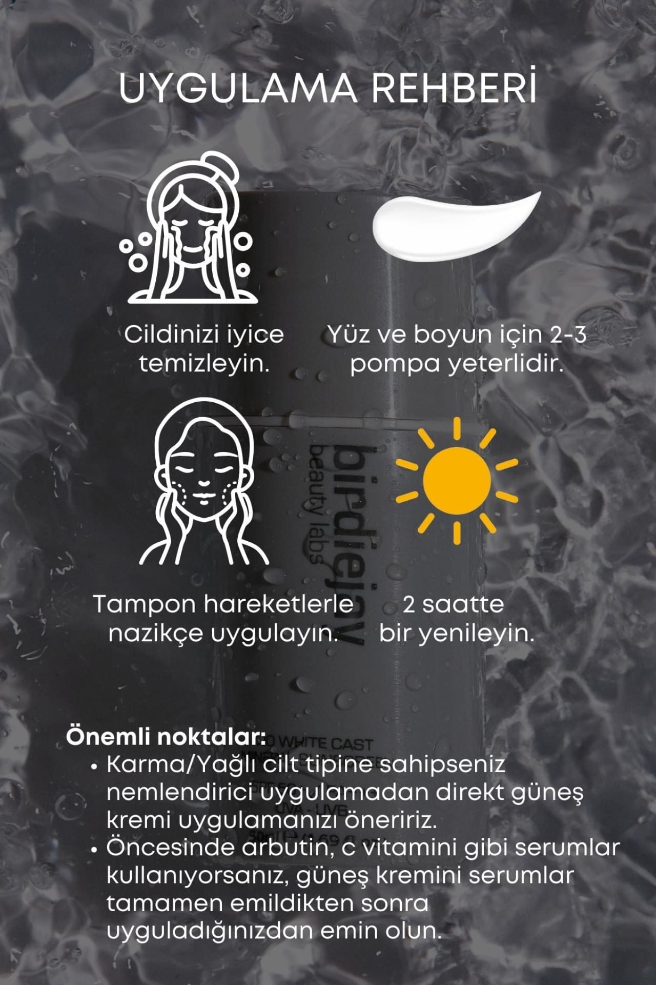Birdiejay-No White Cast Mineral Sunscreen Mi̇neral Güneş Kremi̇-Güneş Kremi-6-Milagron.com