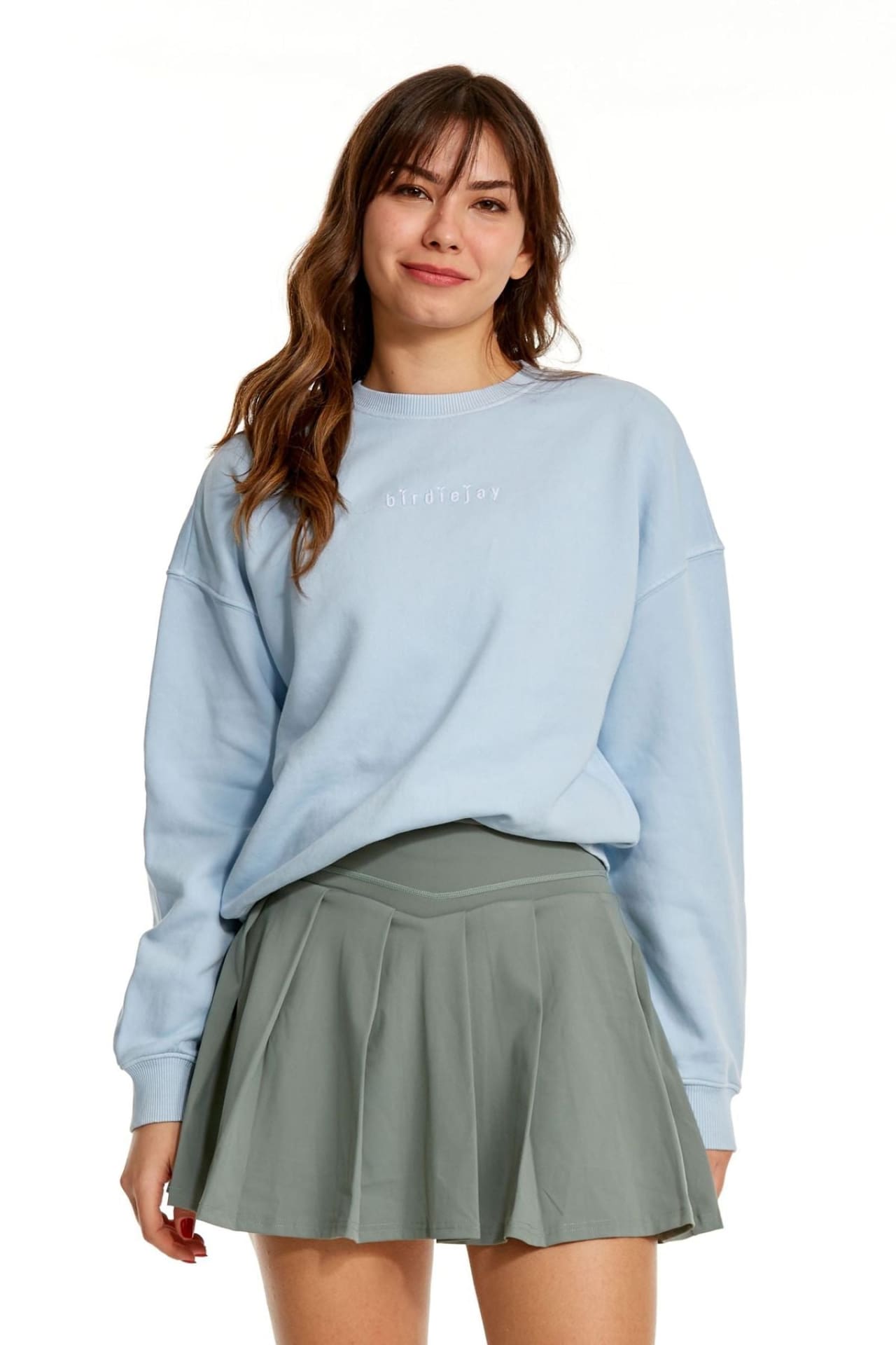 Birdiejay-Over The Clouds Açık Mavi̇ Oversize Sweatshirt-Sweatshirts & Hoodies-1-Milagron.com