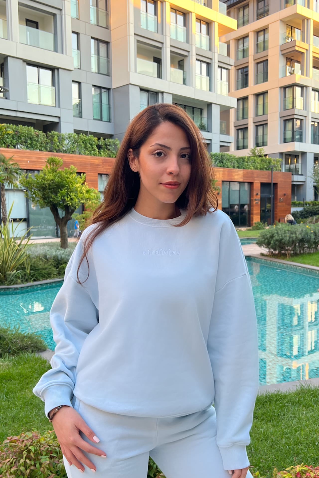 Birdiejay-Over The Clouds Açık Mavi̇ Oversize Sweatshirt-Sweatshirts & Hoodies-4-Milagron.com