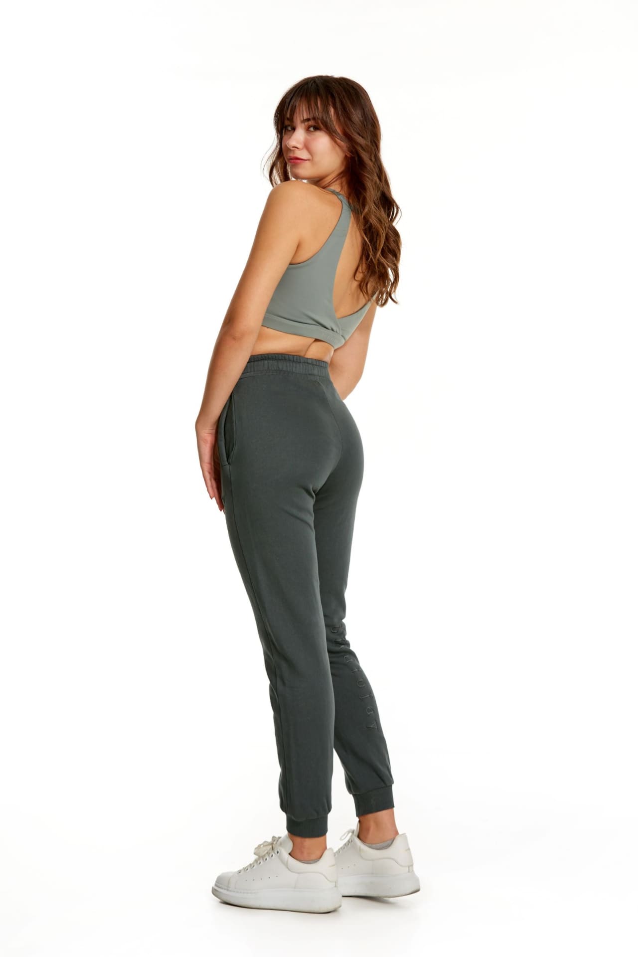 Birdiejay-Over The Clouds Gri̇ Jogger Sweatpant-Sweatshirts & Hoodies-5-Milagron.com