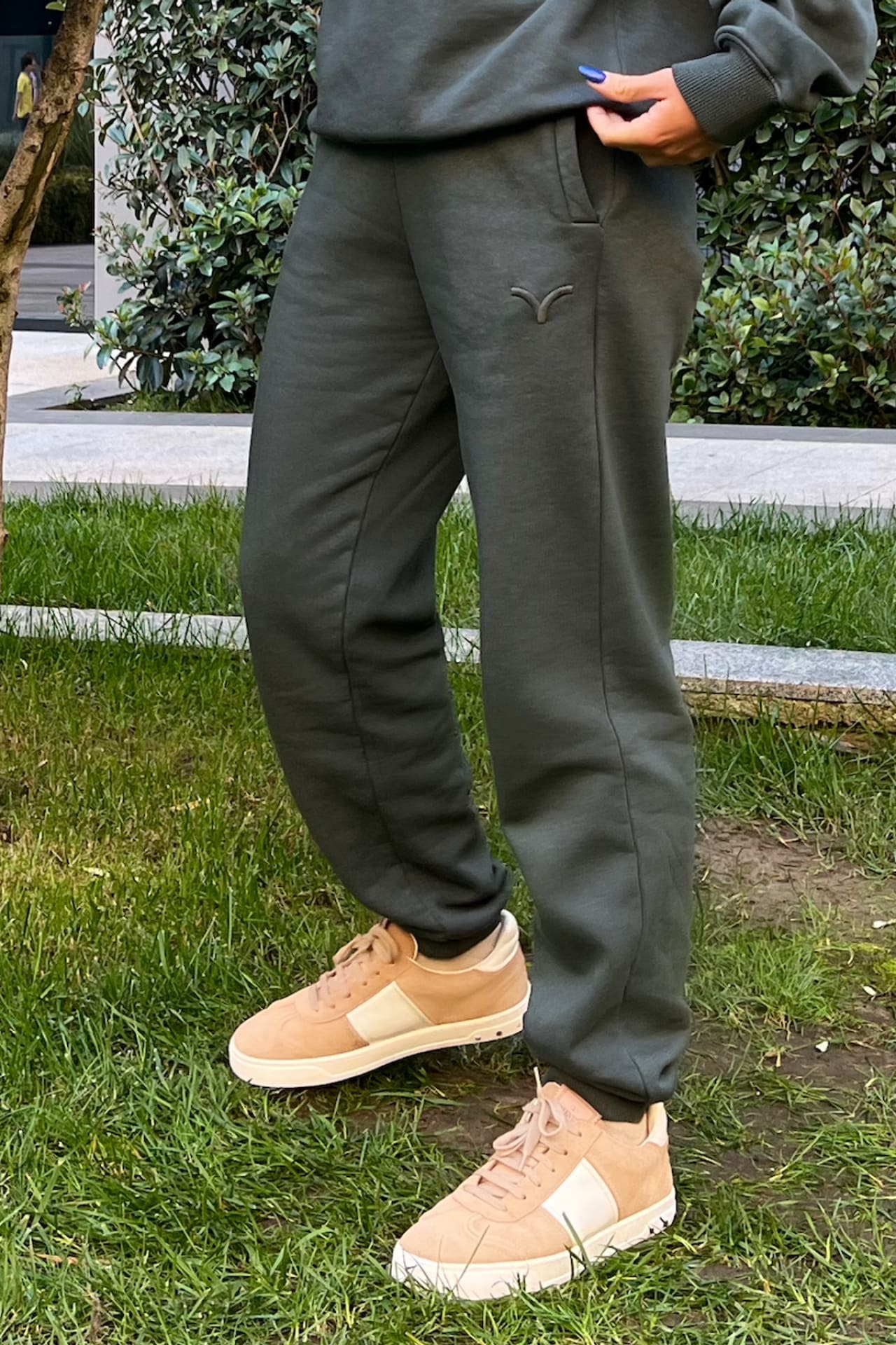 Birdiejay-Over The Clouds Gri̇ Jogger Sweatpant-Sweatshirts & Hoodies-6-Milagron.com