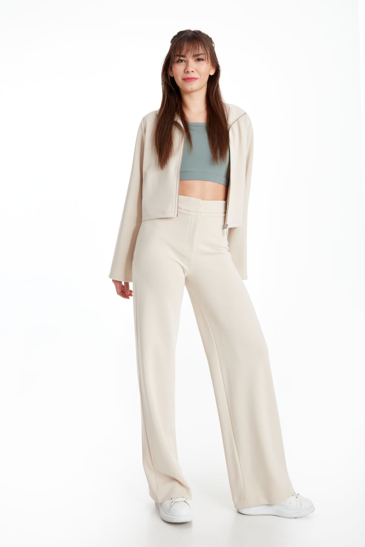 Birdiejay-Power Up Jacket Bej Modal Karışımlı Ceket-Ceket-4-Milagron.com