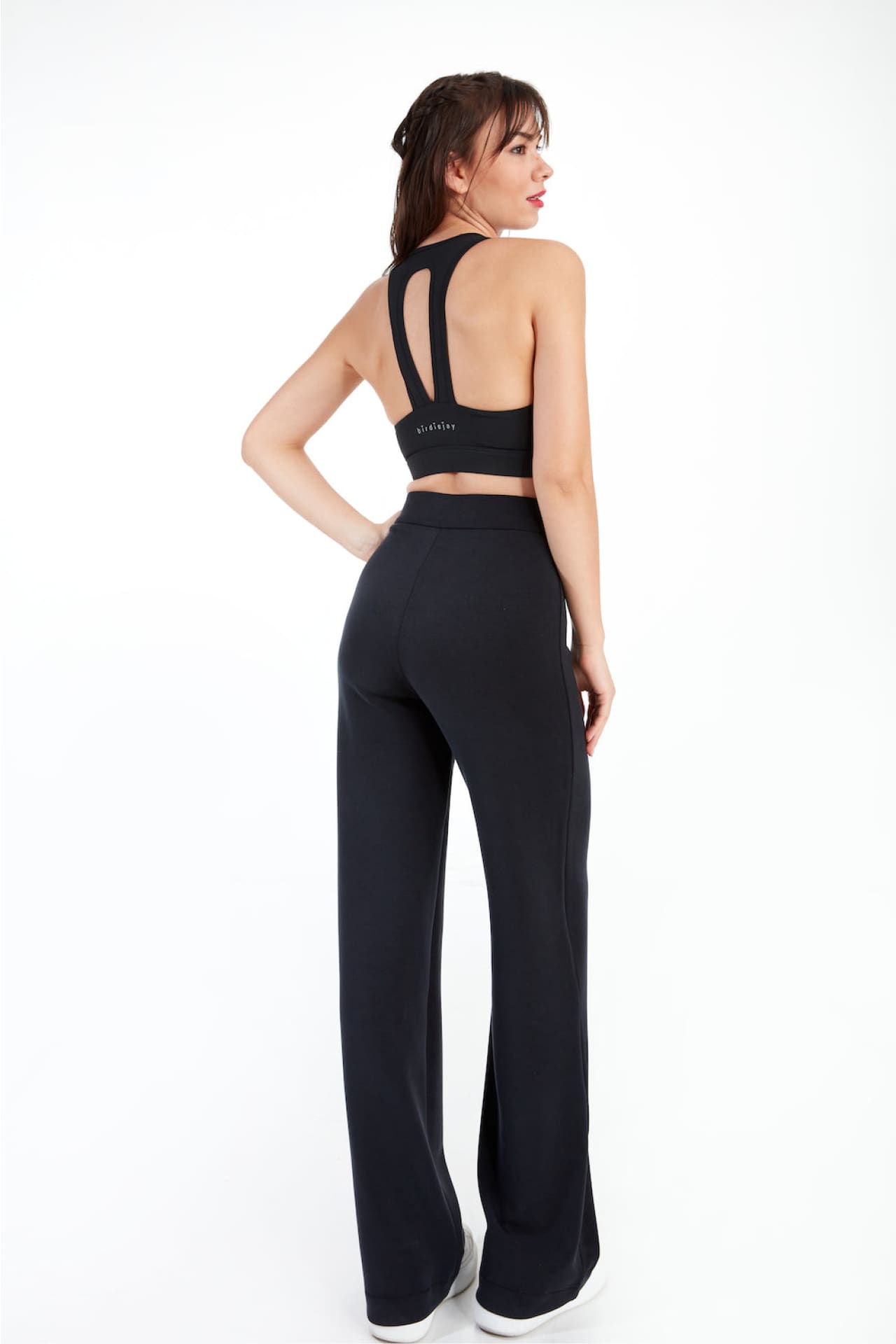 Birdiejay-Power Up Trousers Si̇yah Modal Karişimli Pantolon-Pantolonlar-1-Milagron.com