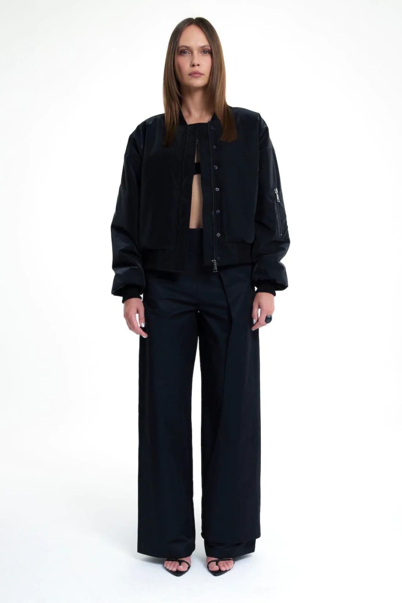 Birdiejay-Spicebush Bomber Ceket Si̇yah-Ceket-1-Milagron.com