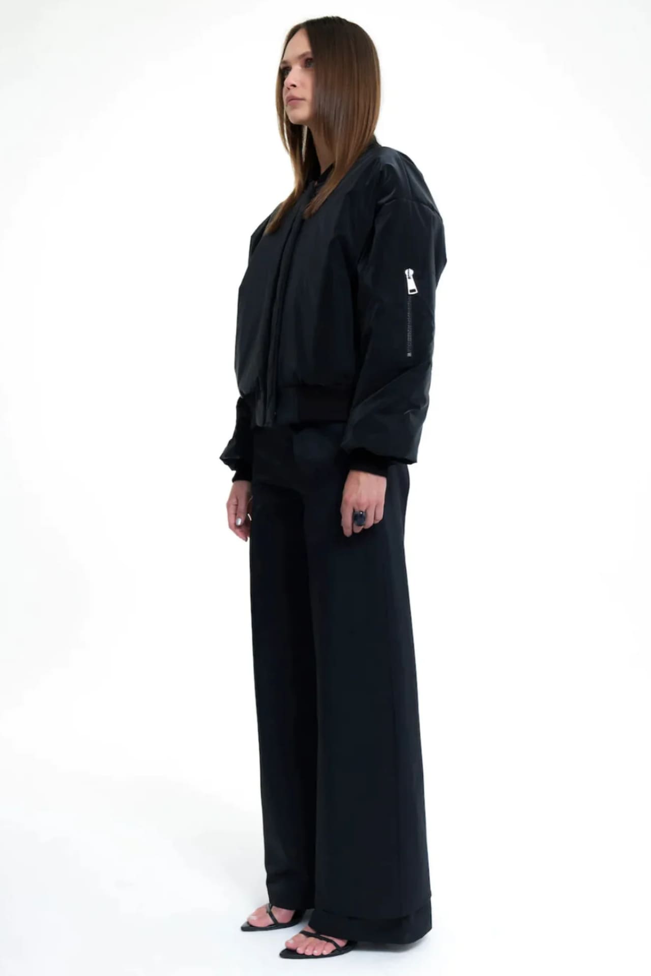 Birdiejay-Spicebush Bomber Ceket Si̇yah-Ceket-2-Milagron.com