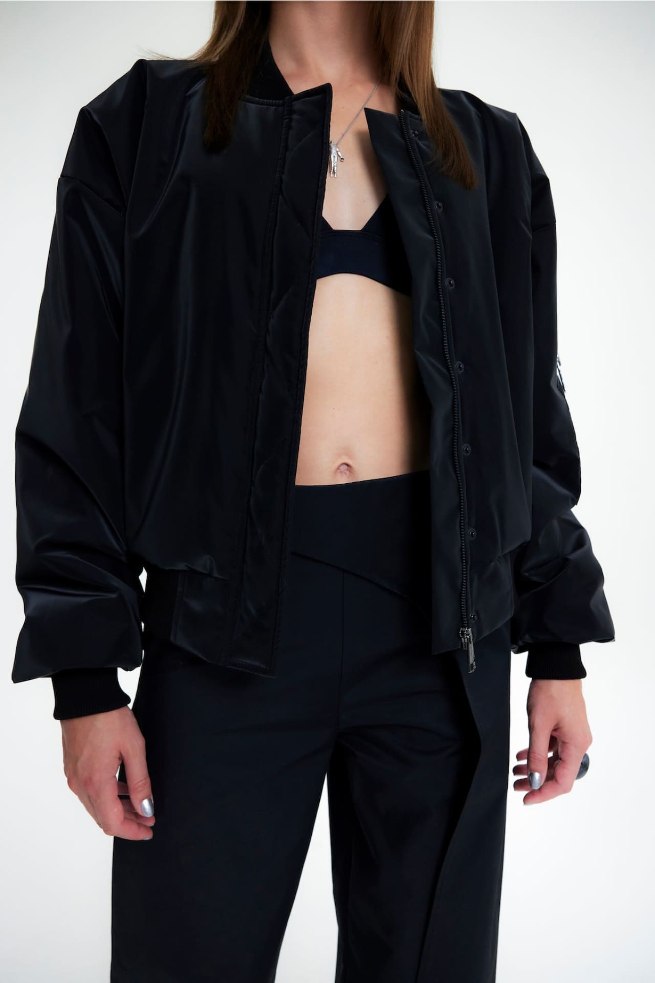 Birdiejay-Spicebush Bomber Ceket Si̇yah-Ceket-5-Milagron.com