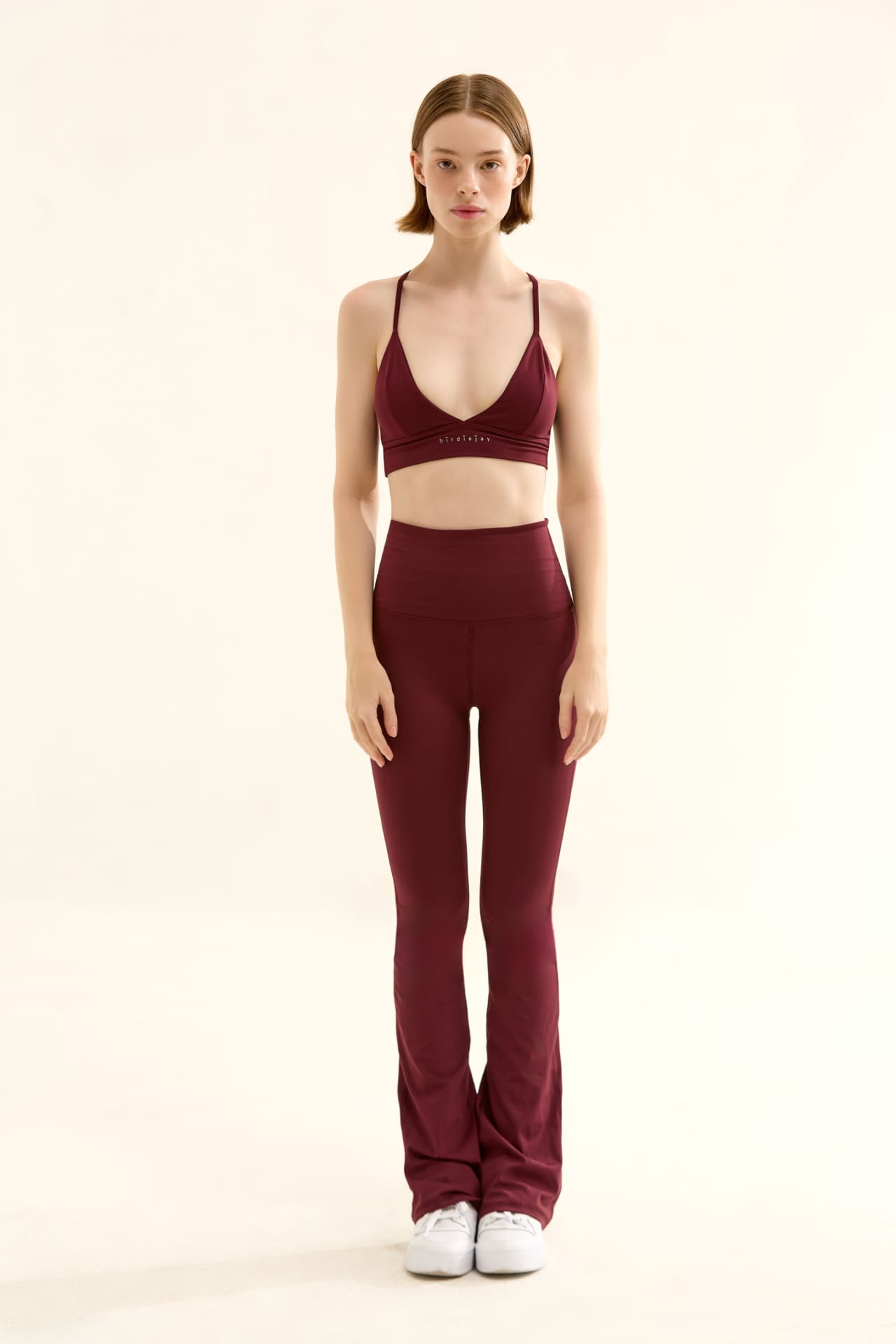 Birdiejay-Triangle Bra Bordo Sporcu Ve Yoga Sütyeni̇-2-Milagron.com