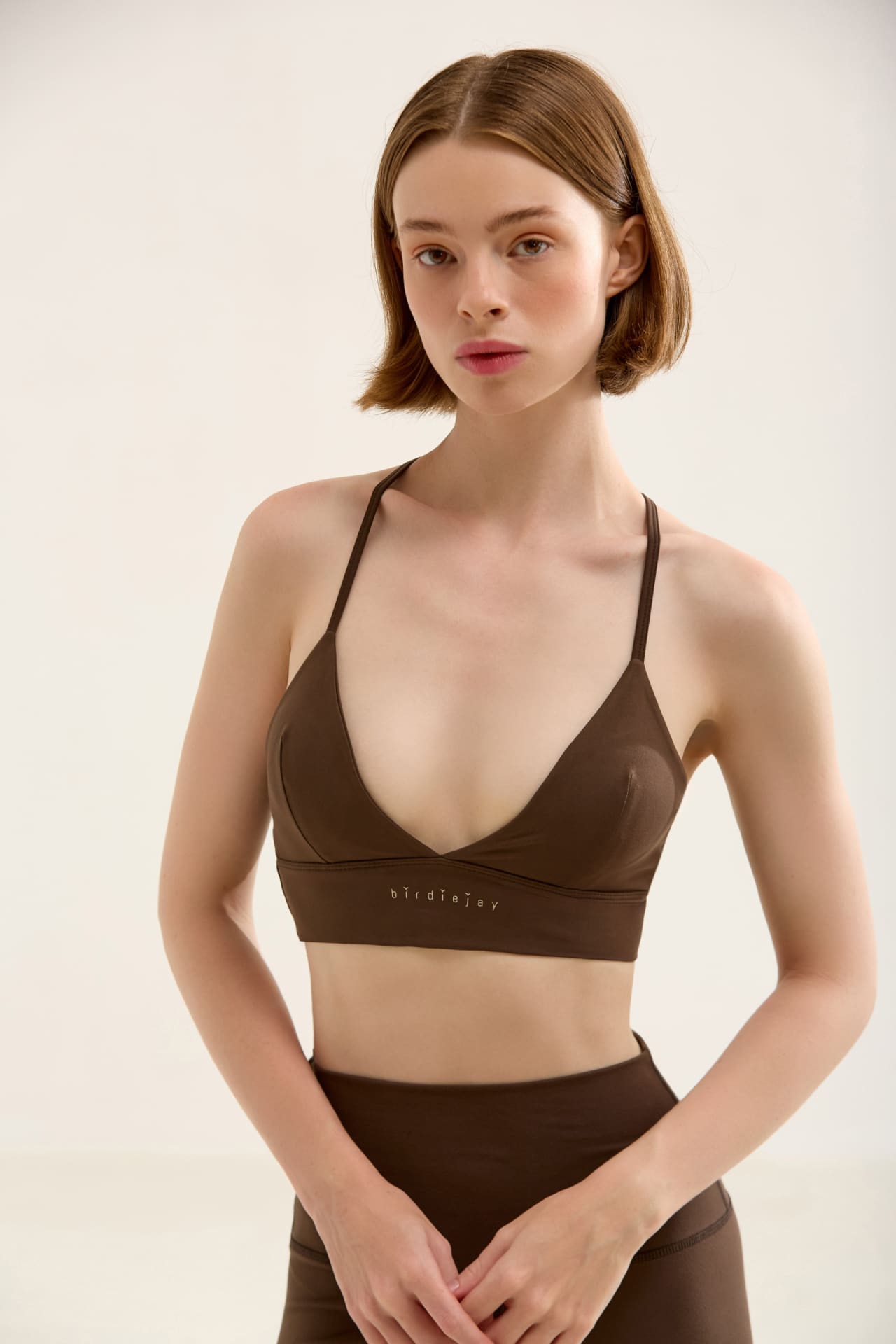 Birdiejay-Triangle Bra Kahverengi̇ Sporcu Ve Yoga Sütyeni̇-5-Milagron.com