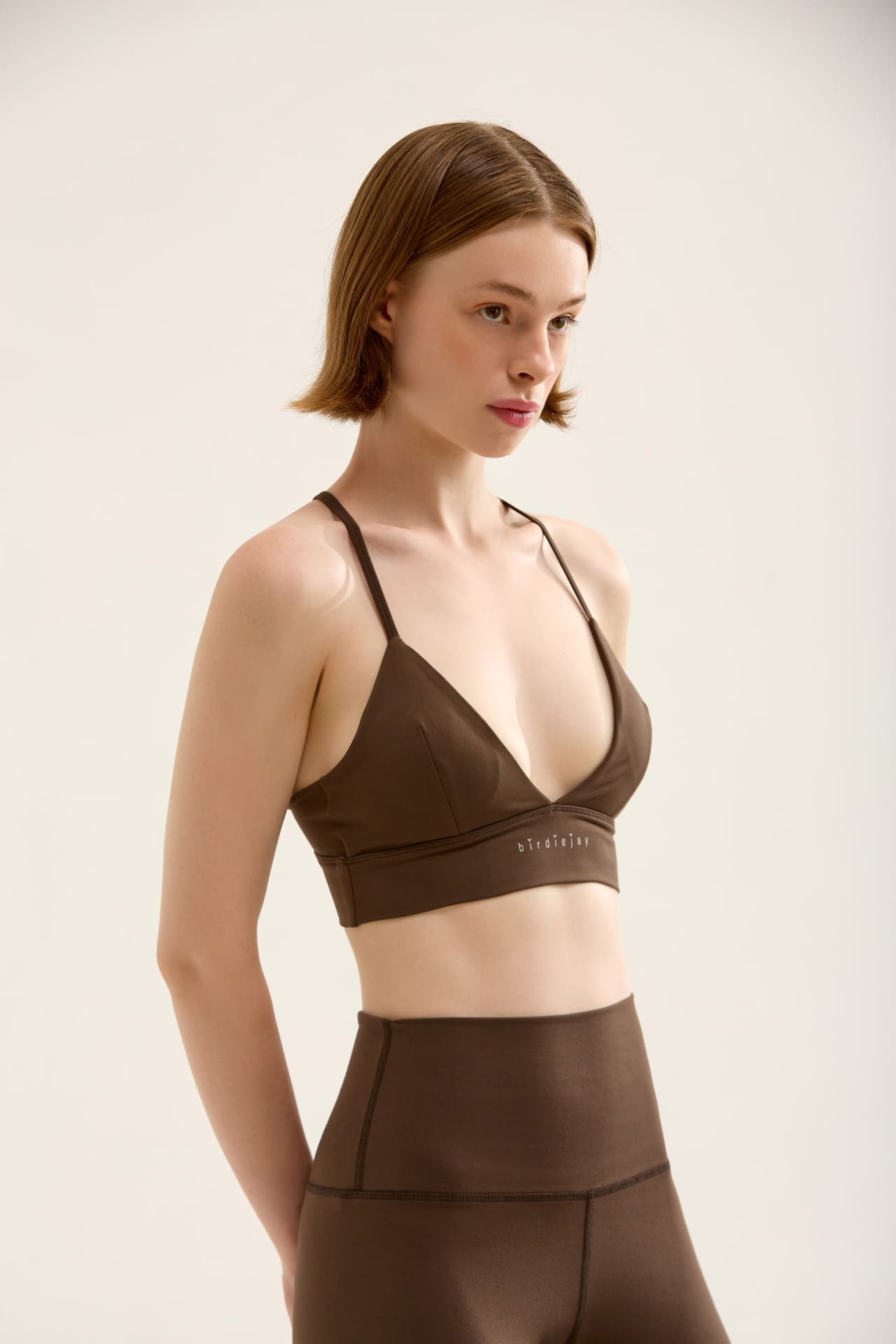 Birdiejay-Triangle Bra Kahverengi̇ Sporcu Ve Yoga Sütyeni̇-8-Milagron.com