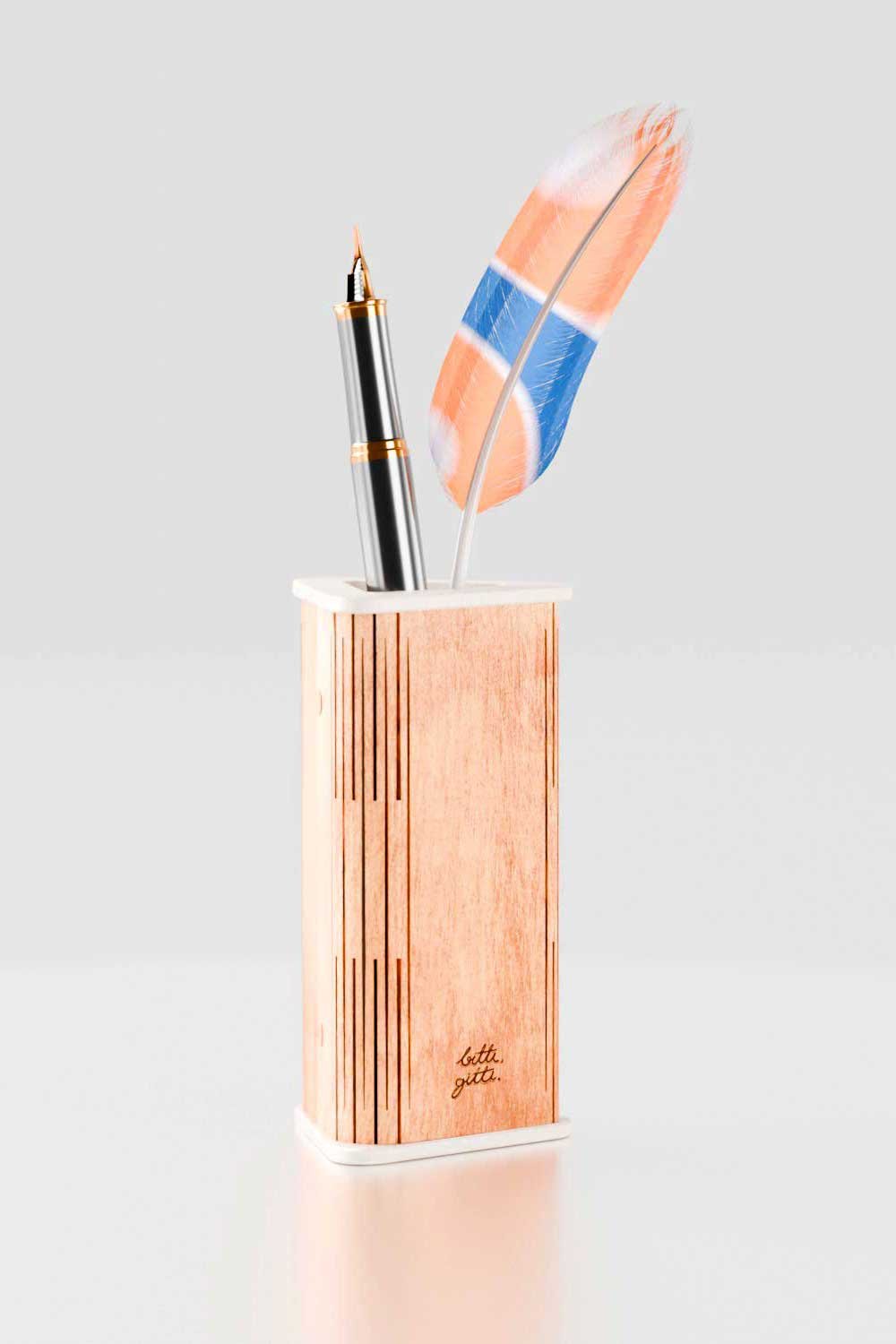 Bitti Gitti-Ahşap Çiçek Dürbünü-Kalemlik-5-Milagron.com