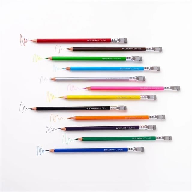 Blackwing-Palomino Blackwing New Collection Colors Silgili Ahşap Gövdeli 12'li Kalem Seti-Ahşap Kurşun Kalem-2-Milagron.com