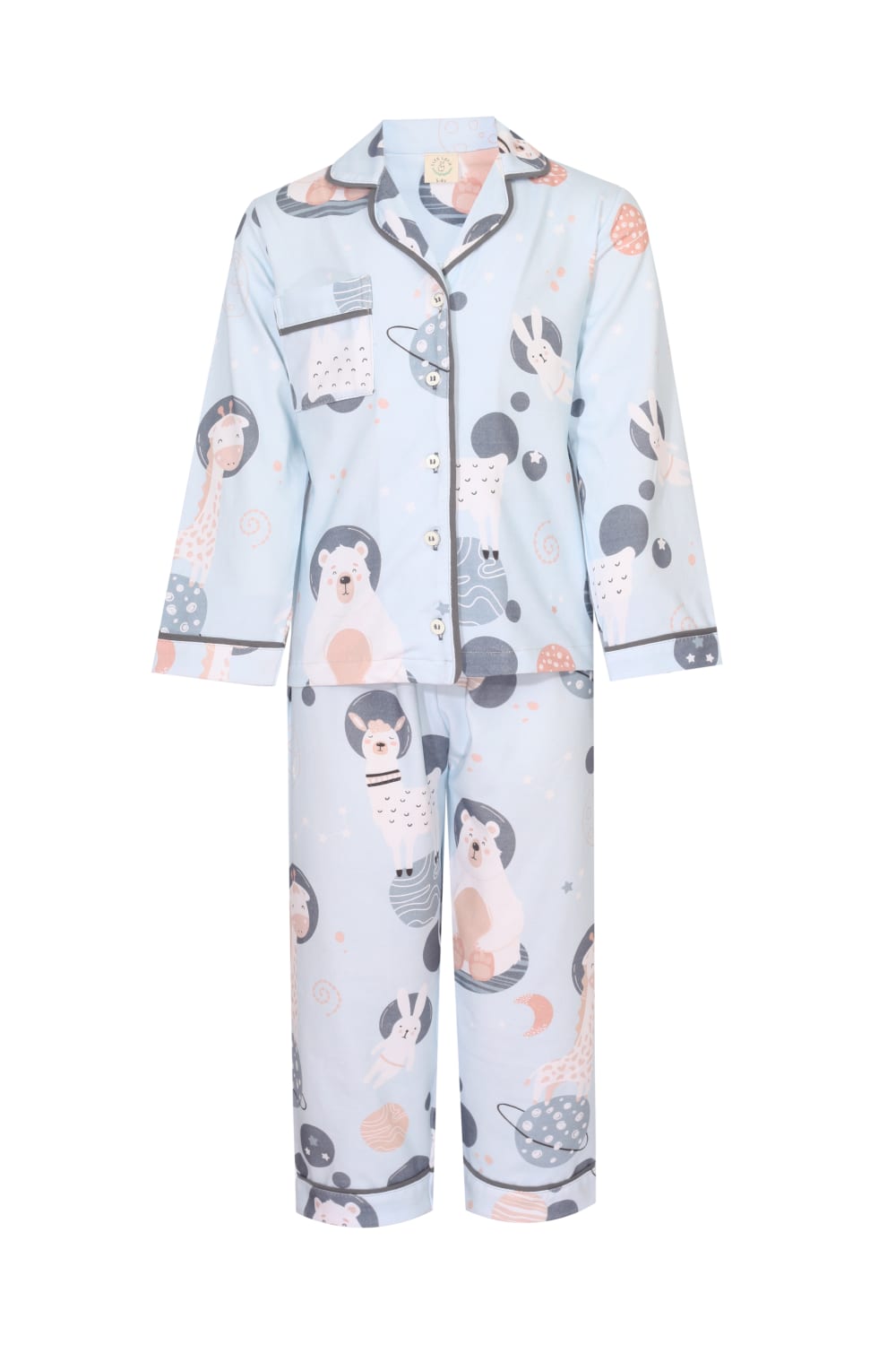 Bleu Lapin-Planet Pals-İç Giyim & Pijama-1-Milagron.com