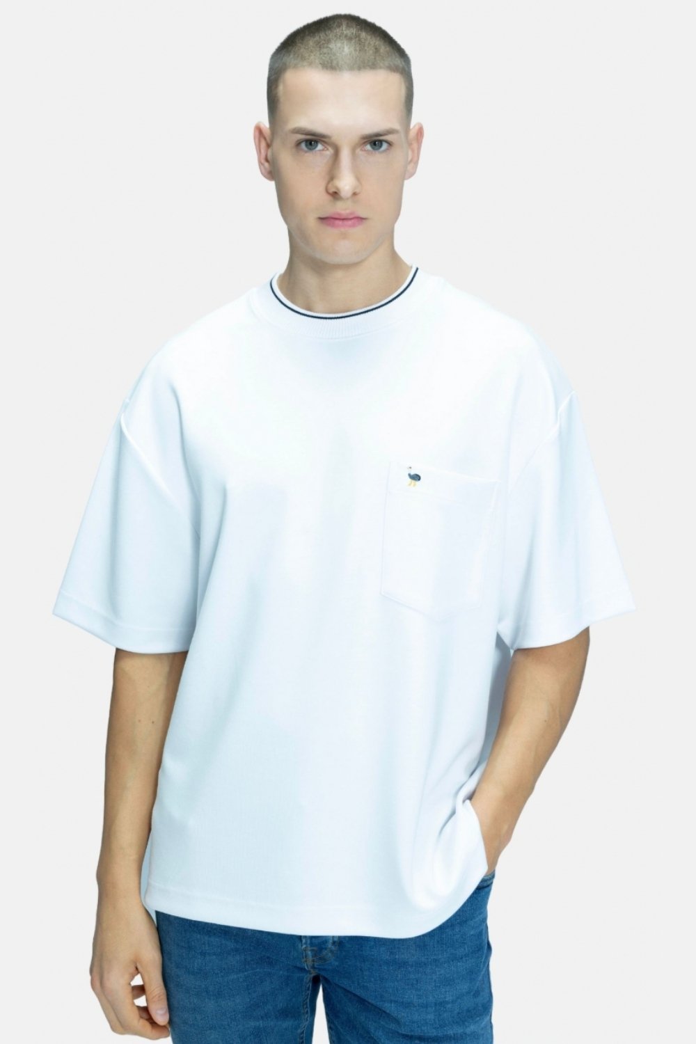 Blinky London-Bisiklet Yaka Fitilli Beyaz T-shirt-T-Shirts-1-Milagron.com