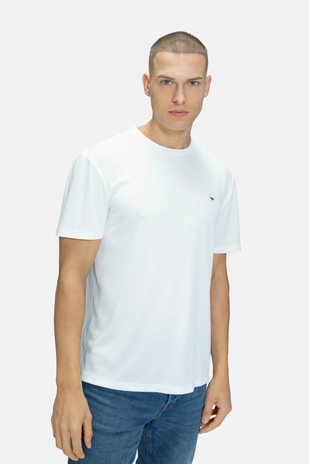 Blinky London-Bisiklet Yaka Fitilli Beyaz T-shirt-T-Shirts-1-Milagron.com